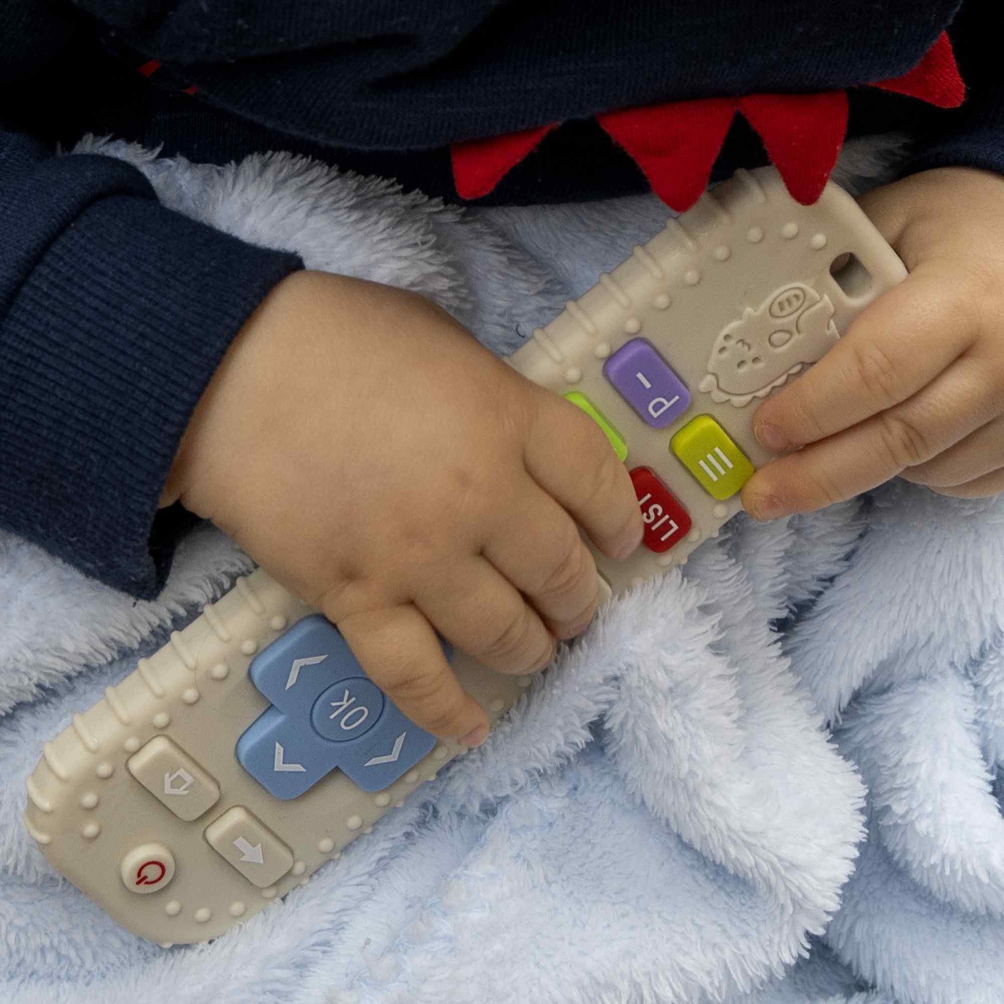 Juguete para bebe mando distancia Dentición Mordedores Silicona Beige - imagen 2