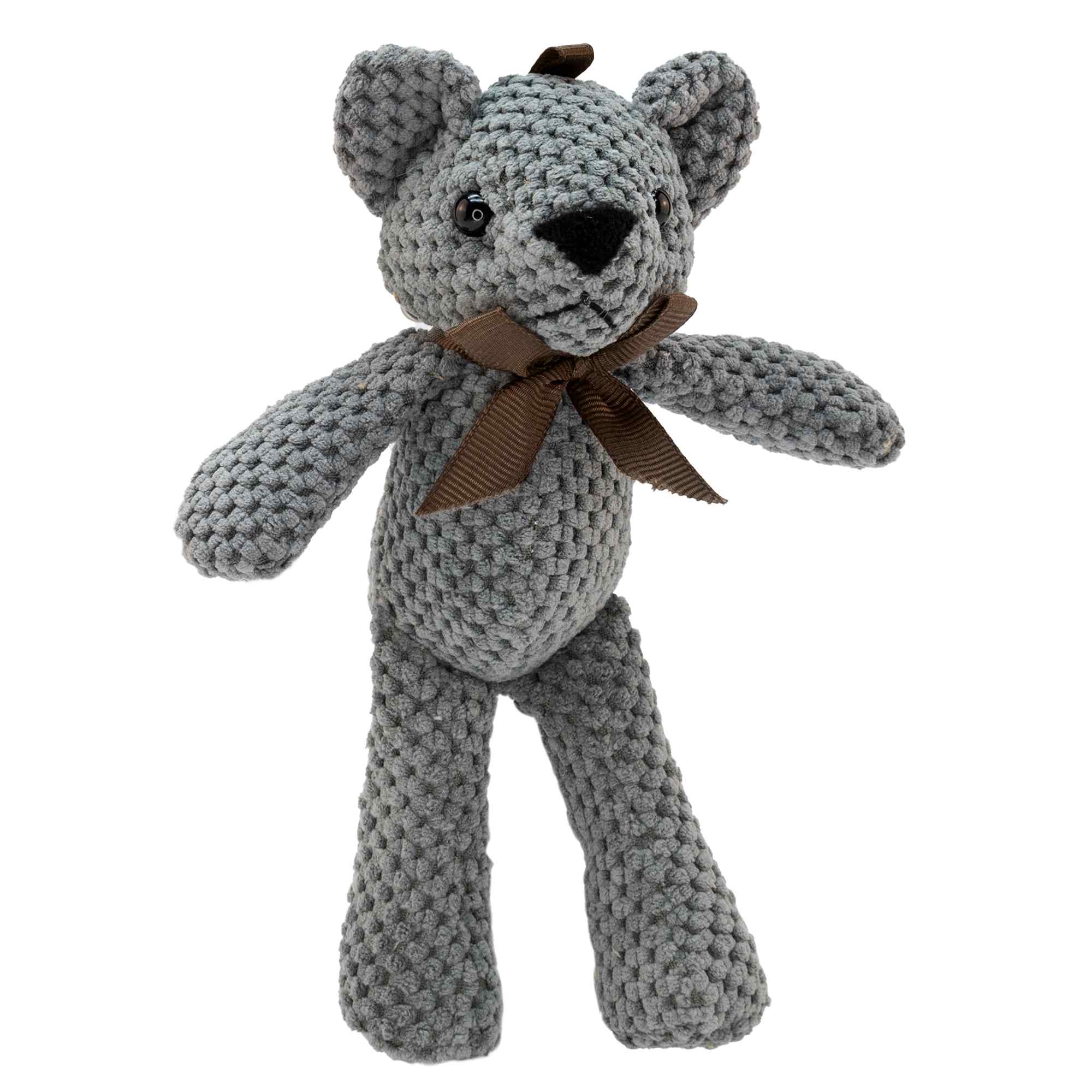 Oso de peluche gris 17 cm - imagen 1
