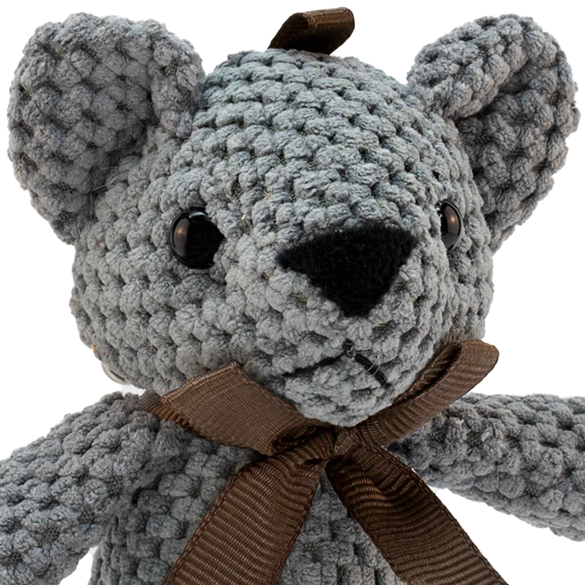Oso de peluche gris 17 cm - imagen 2
