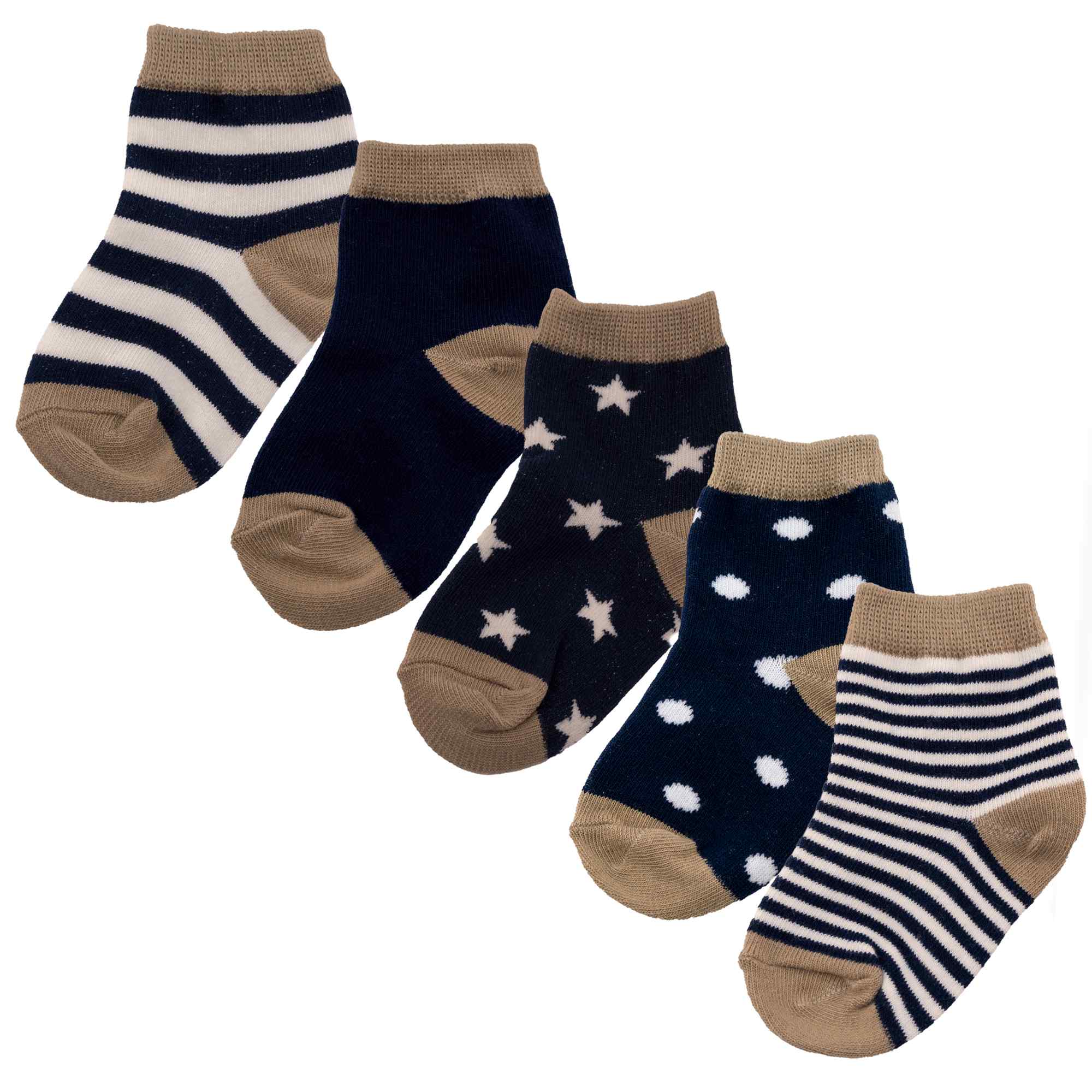 Calcetines para niños 1-3 años 13 cm rosas 5 pares azul - imagen 2