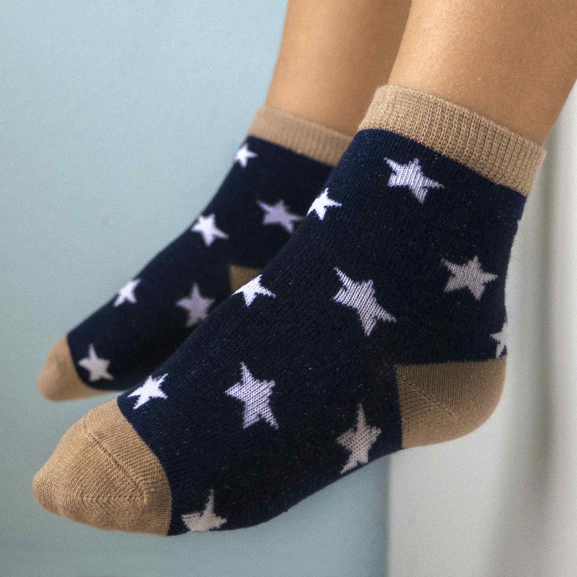 Calcetines para niños 1-3 años 13 cm rosas 5 pares azul - imagen 3