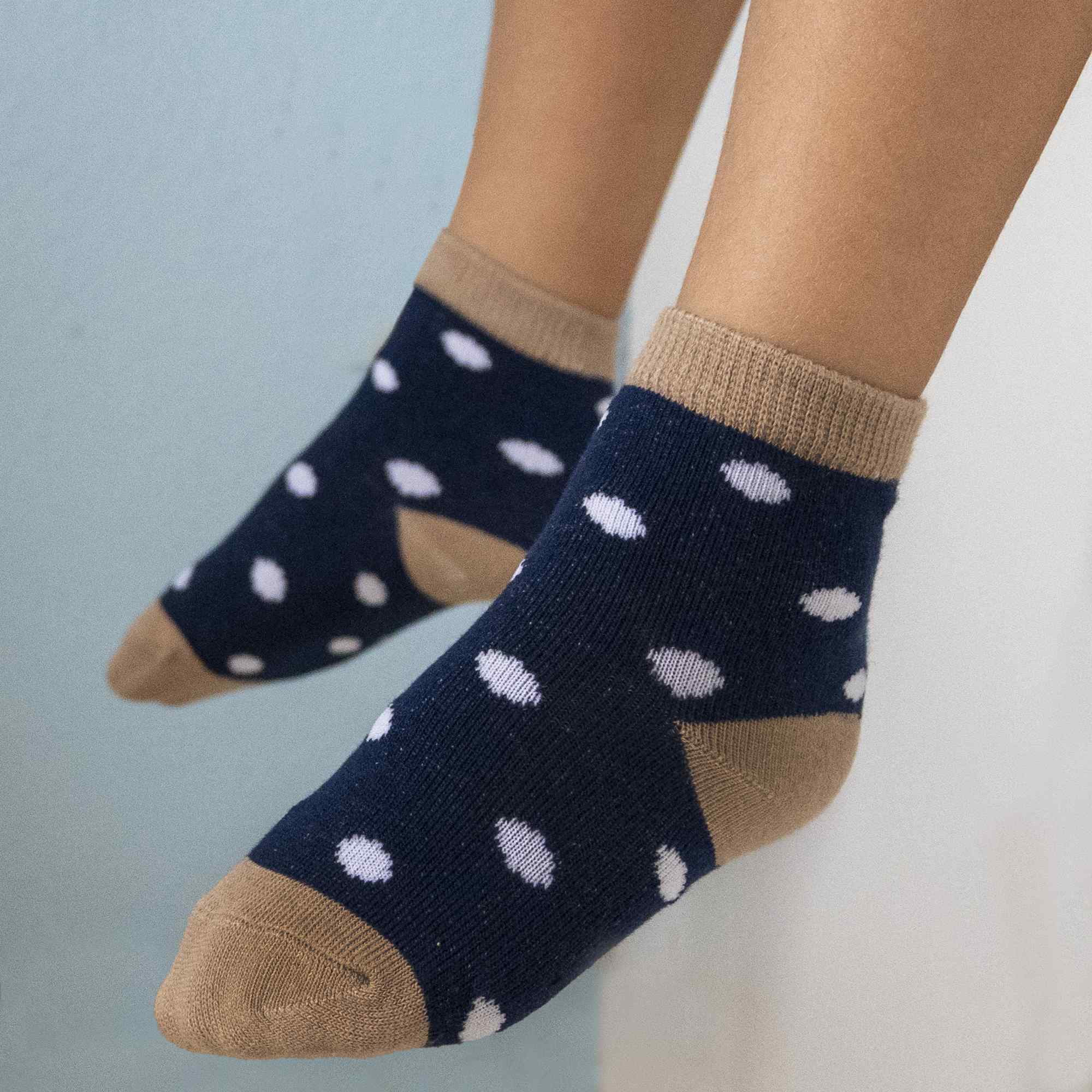 Calcetines para niños 1-3 años 13 cm rosas 5 pares azul - imagen 5