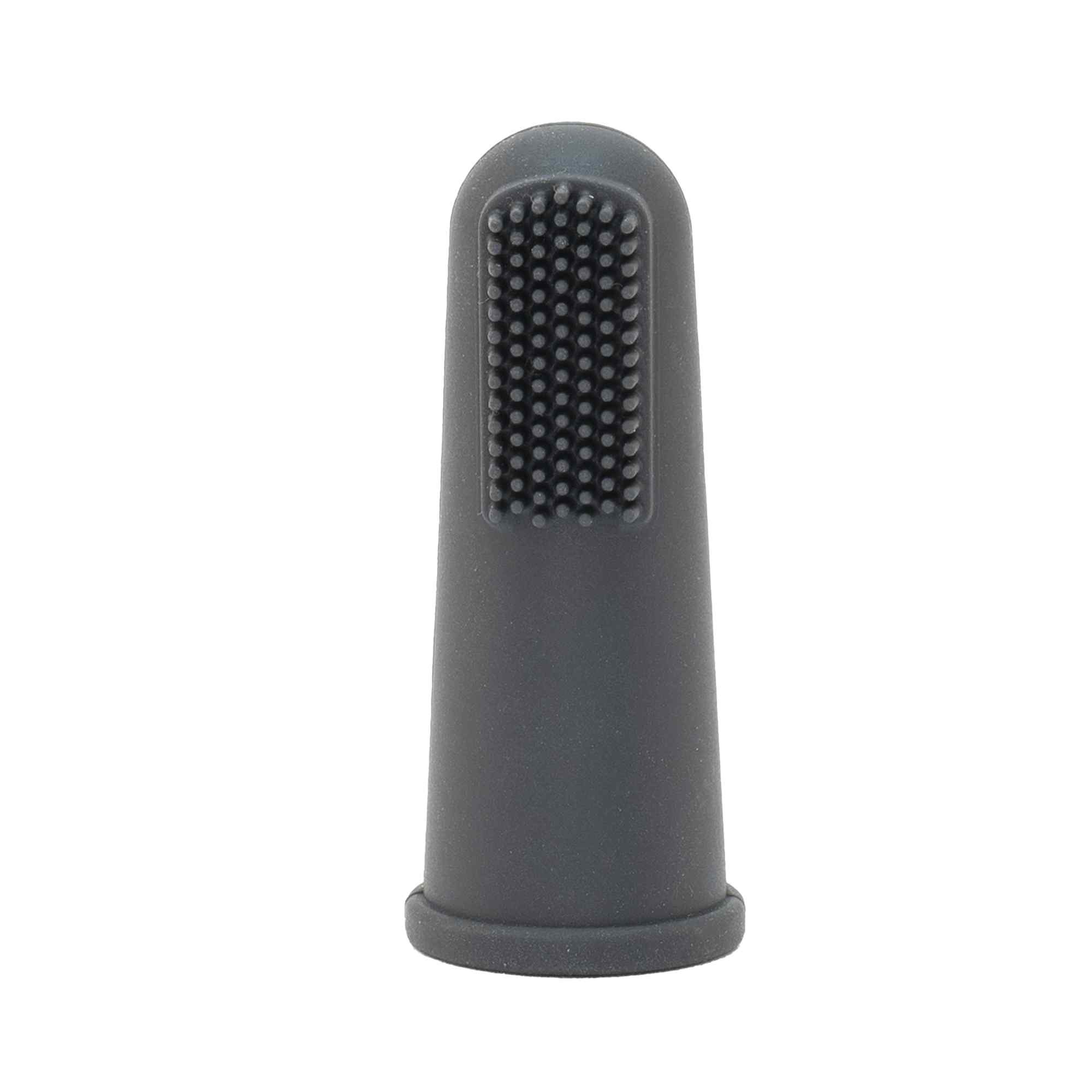 Cepillo de dientes para bebés suave para dedos Negro