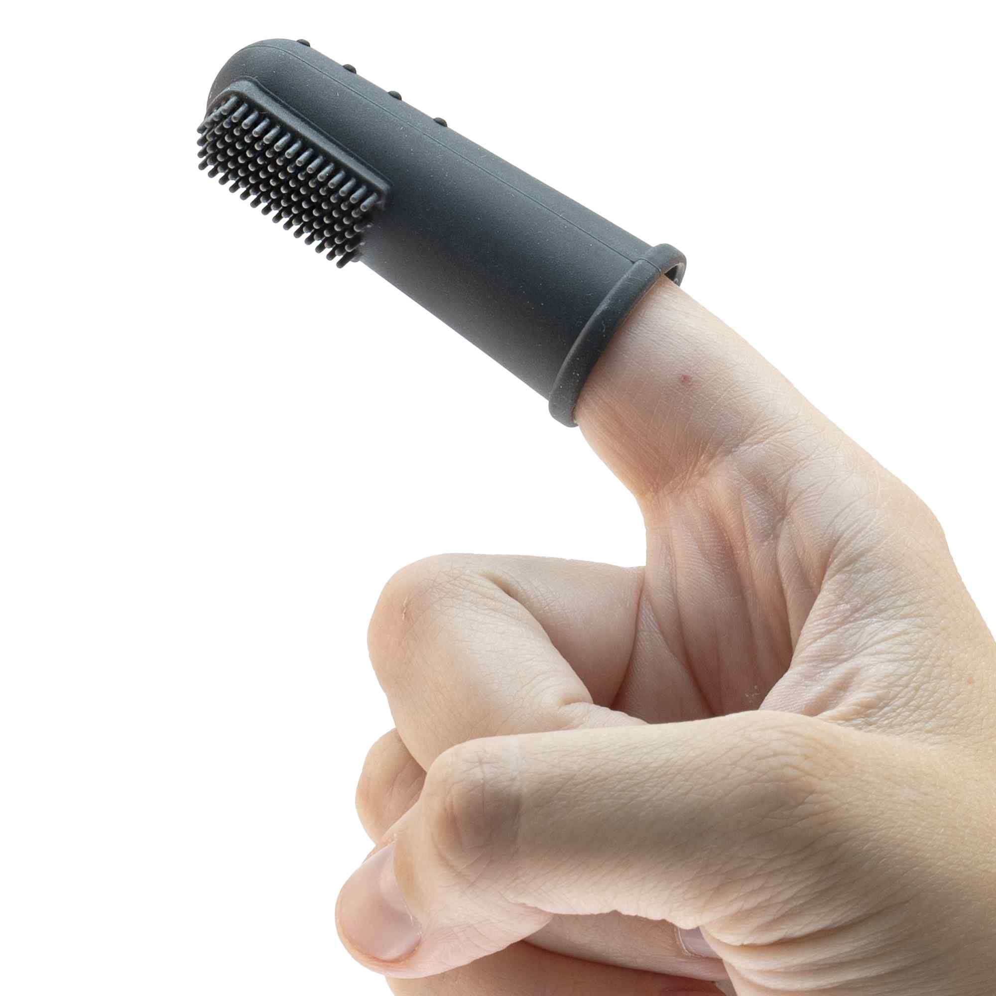 Cepillo de dientes para bebés suave para dedos Negro - imagen 4