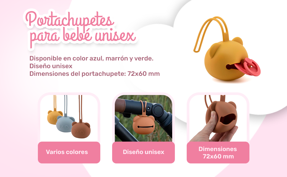 Banner - Portachupetes para Bébés Azul