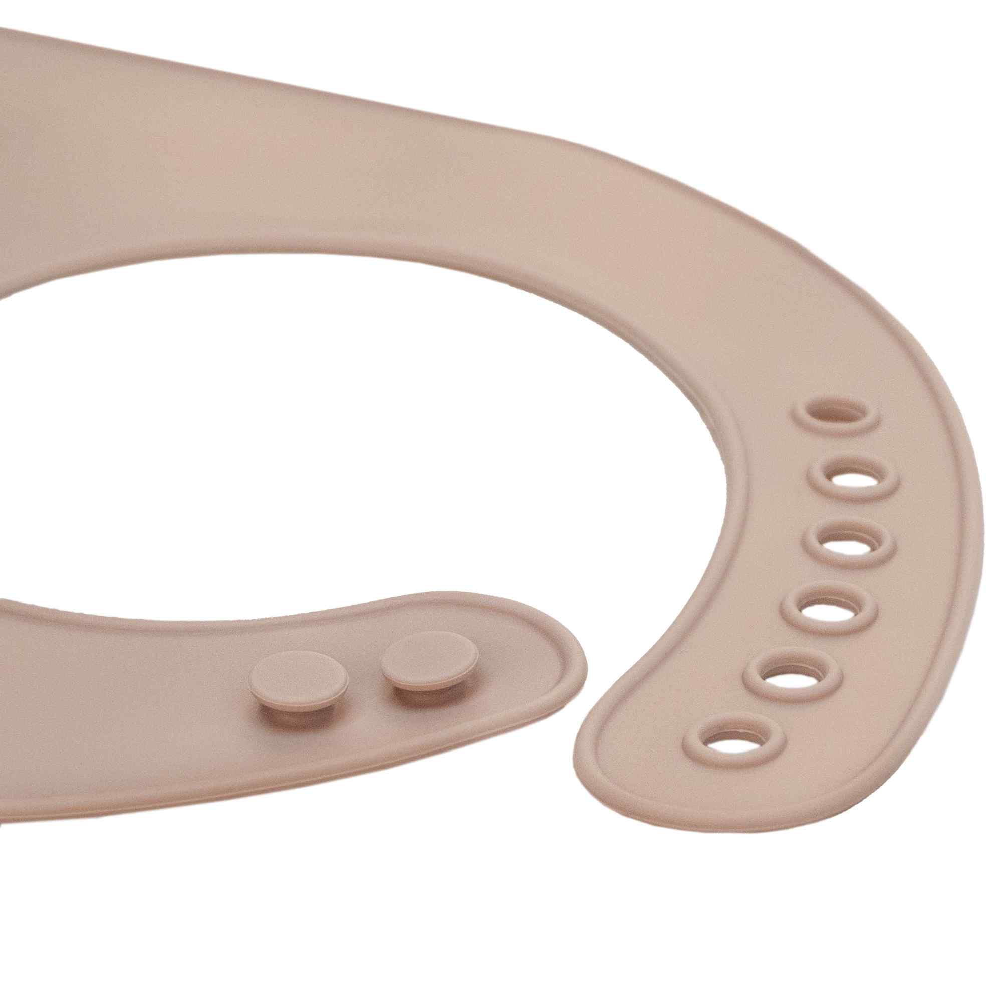 Babero silicona para bebe Rosa pastel - imagen 2
