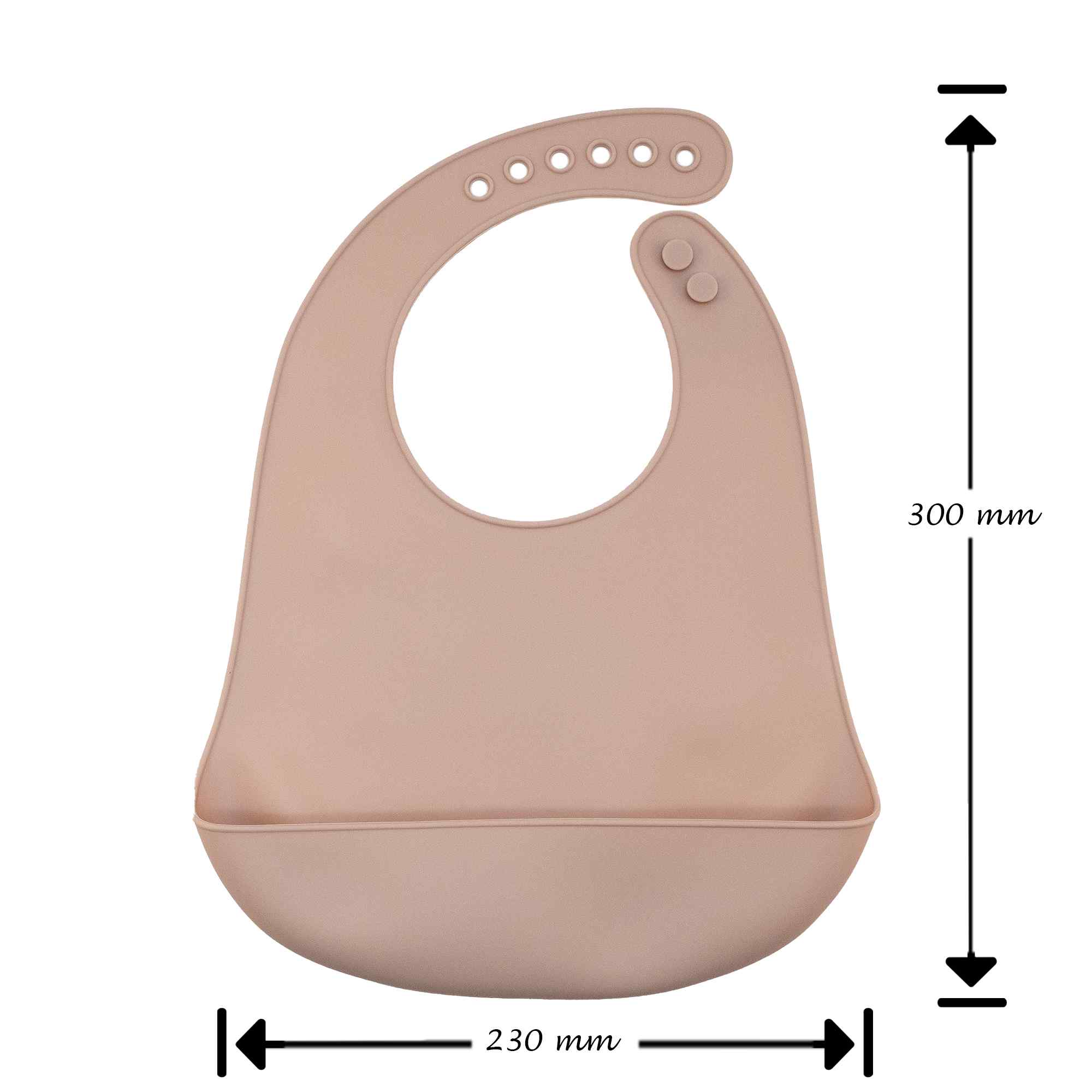 Babero silicona para bebe Rosa pastel - imagen 5