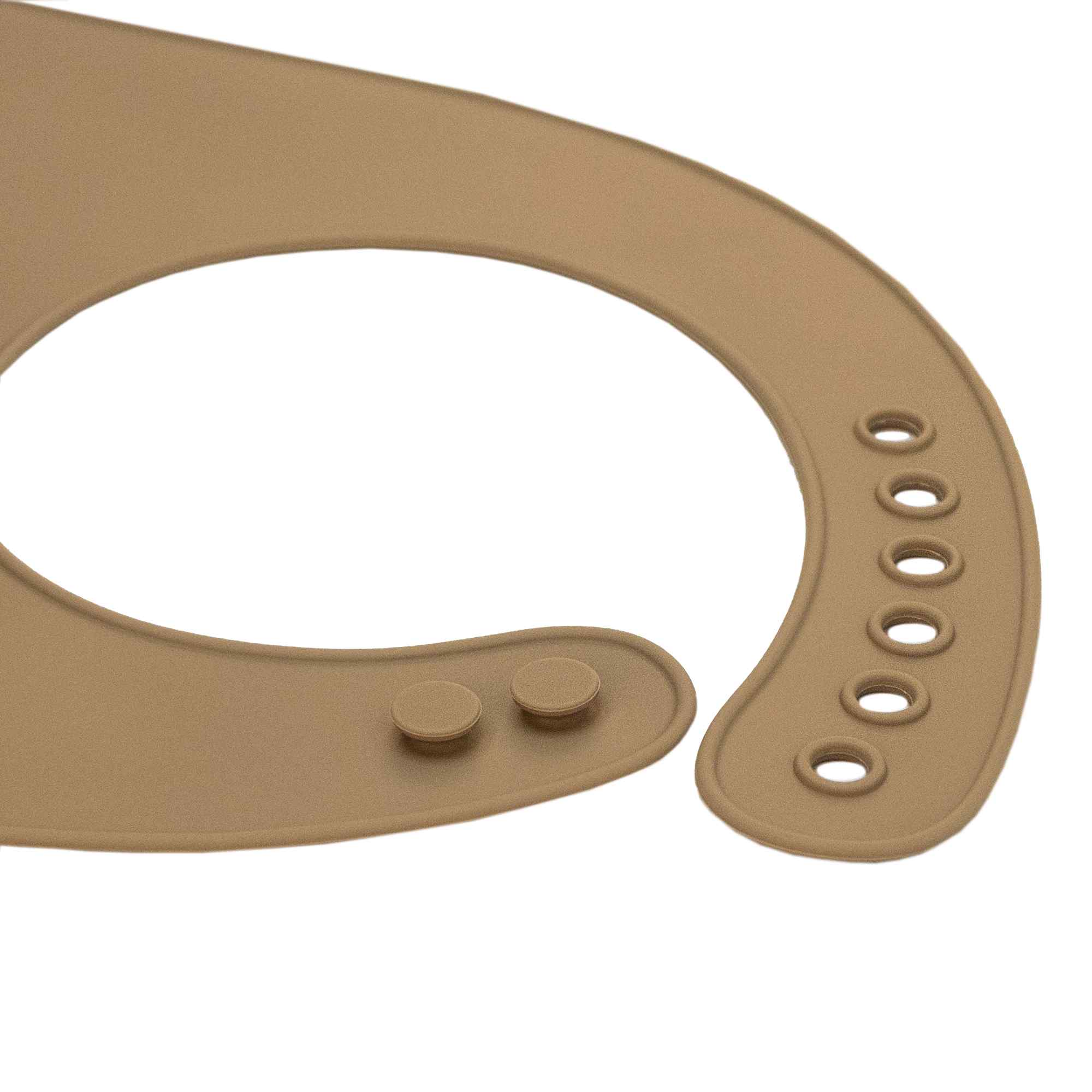 Babero silicona para bebe Beige - imagen 2