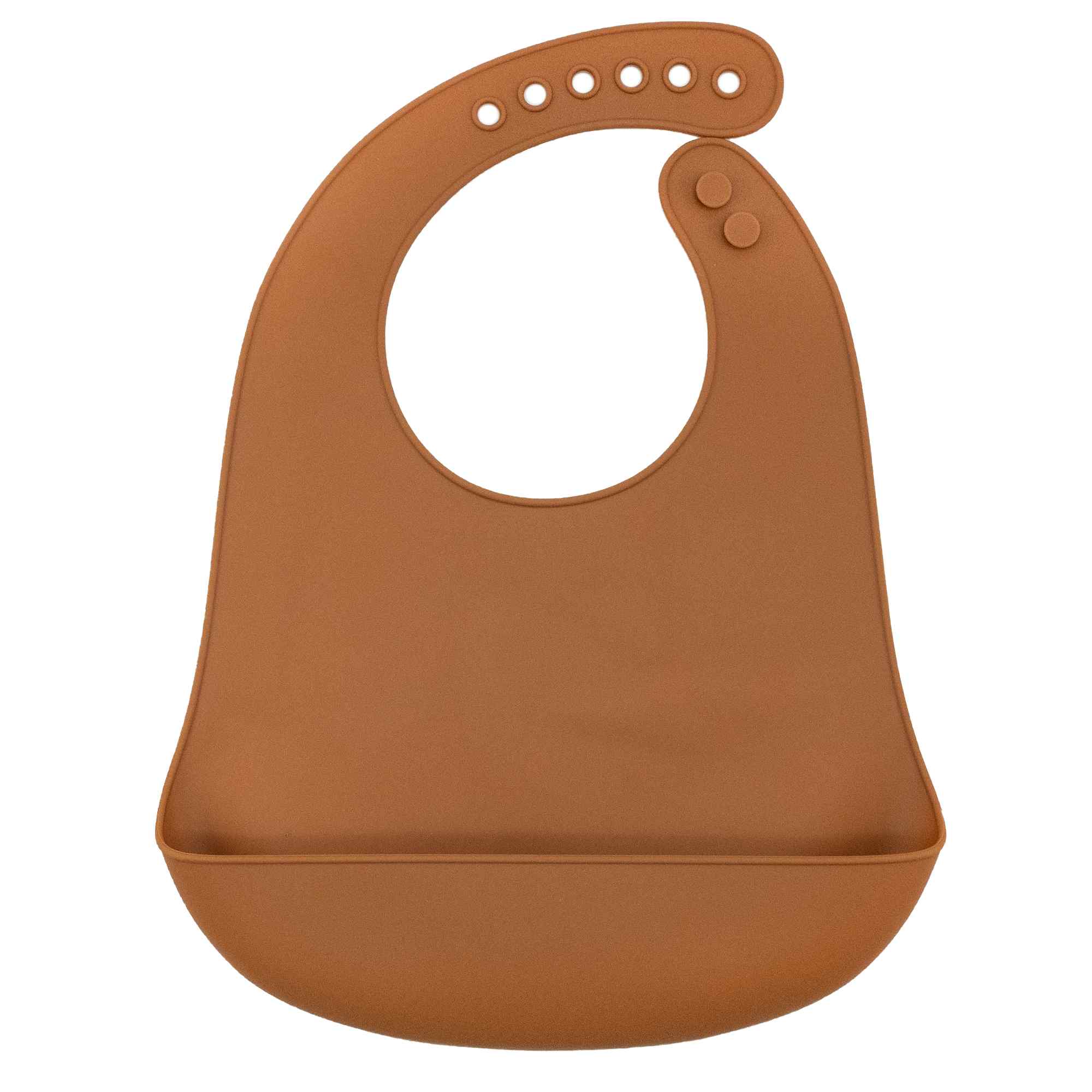 Babero silicona para bebe Naranja - imagen 1