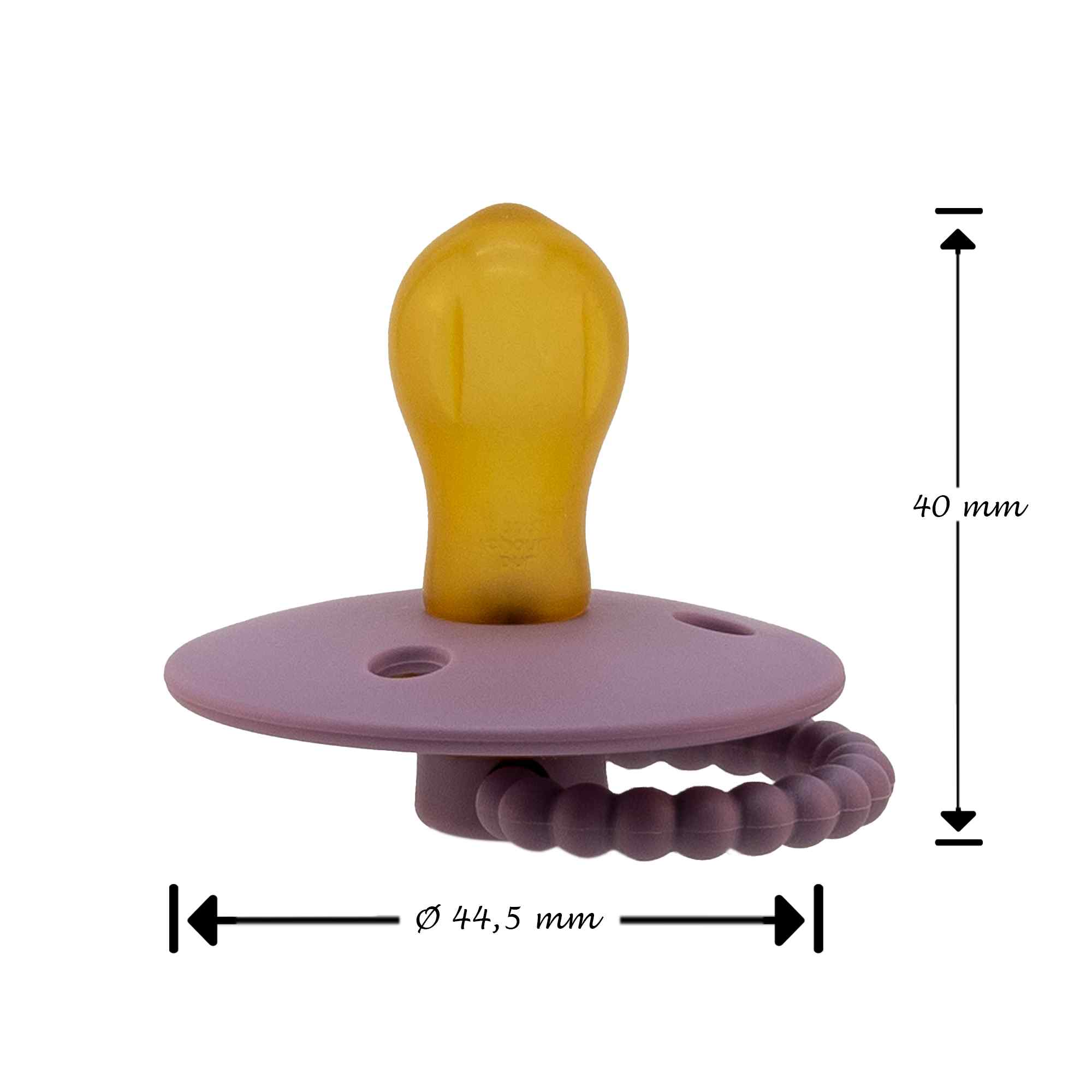 Chupete de látex para bebe rosa - imagen 3