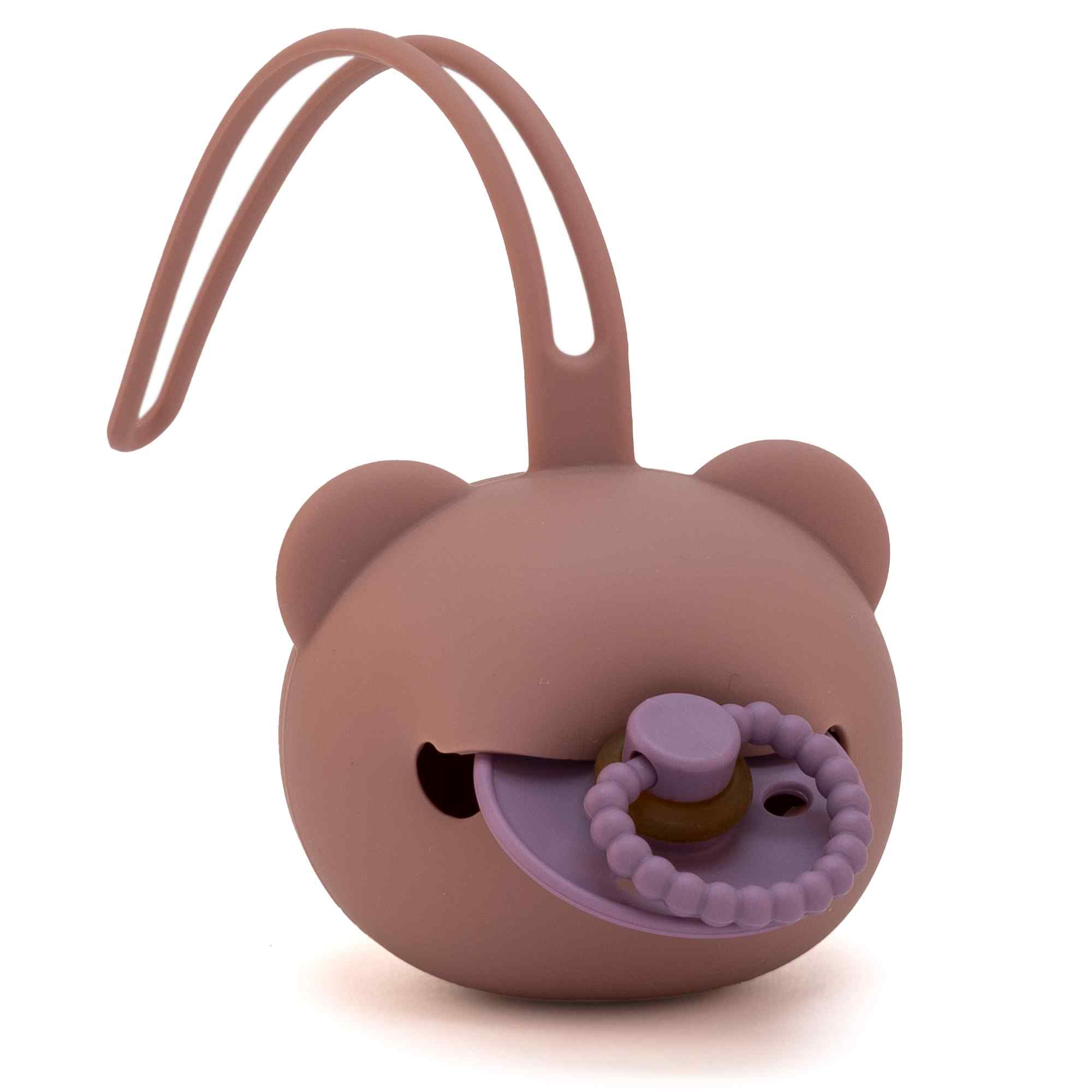Chupete de látex para bebe rosa - imagen 4