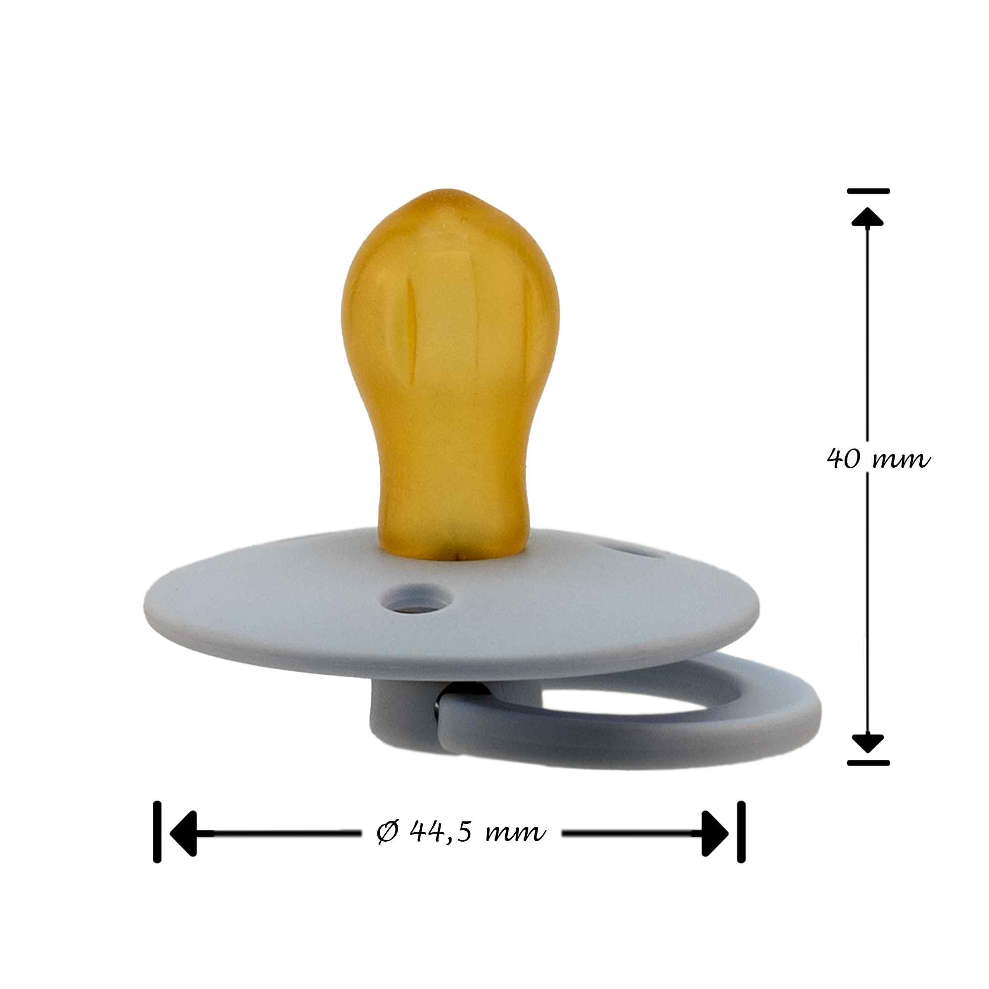 Chupete de látex para bebe azul - imagen 3