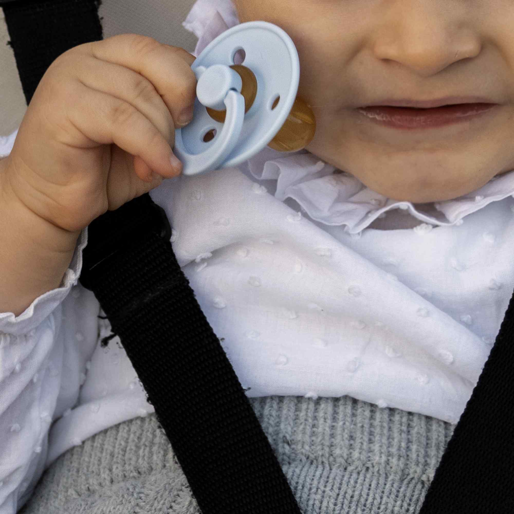 Chupete de látex para bebe azul - imagen 7