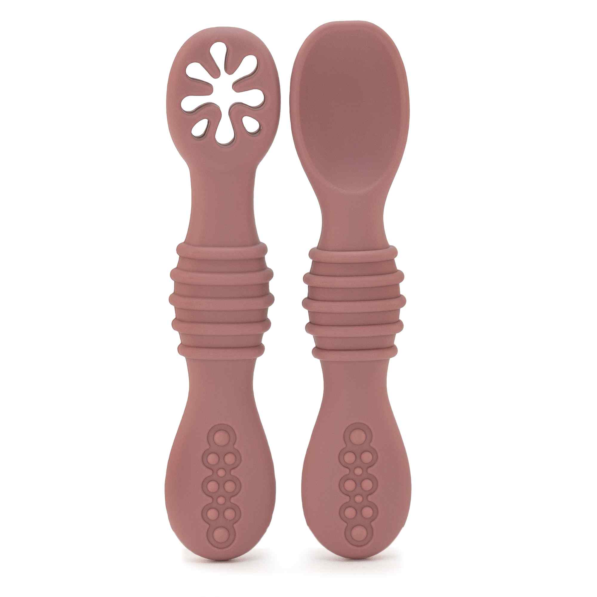 Cucharas para bebe silicona Rosa - imagen 1