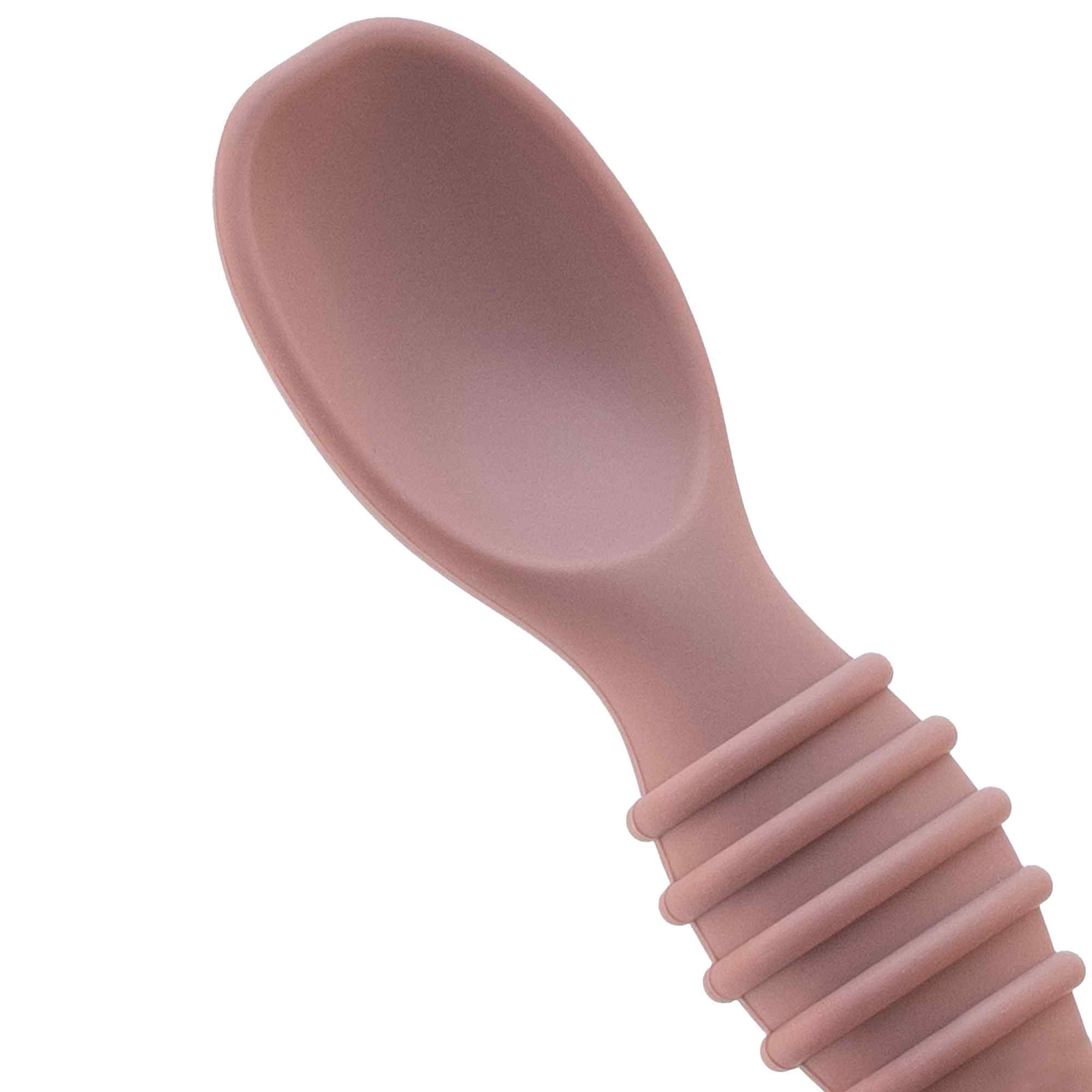 Cucharas para bebe silicona Rosa - imagen 2