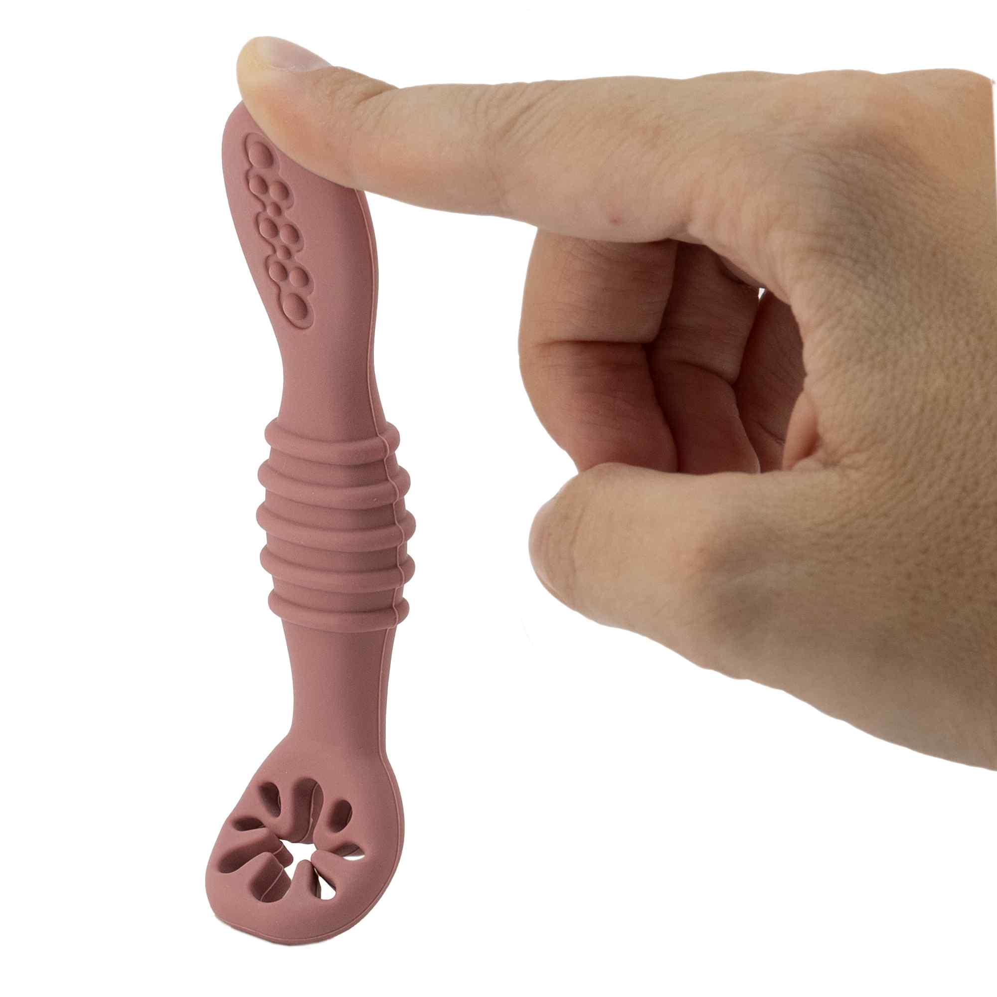 Cucharas para bebe silicona Rosa - imagen 4