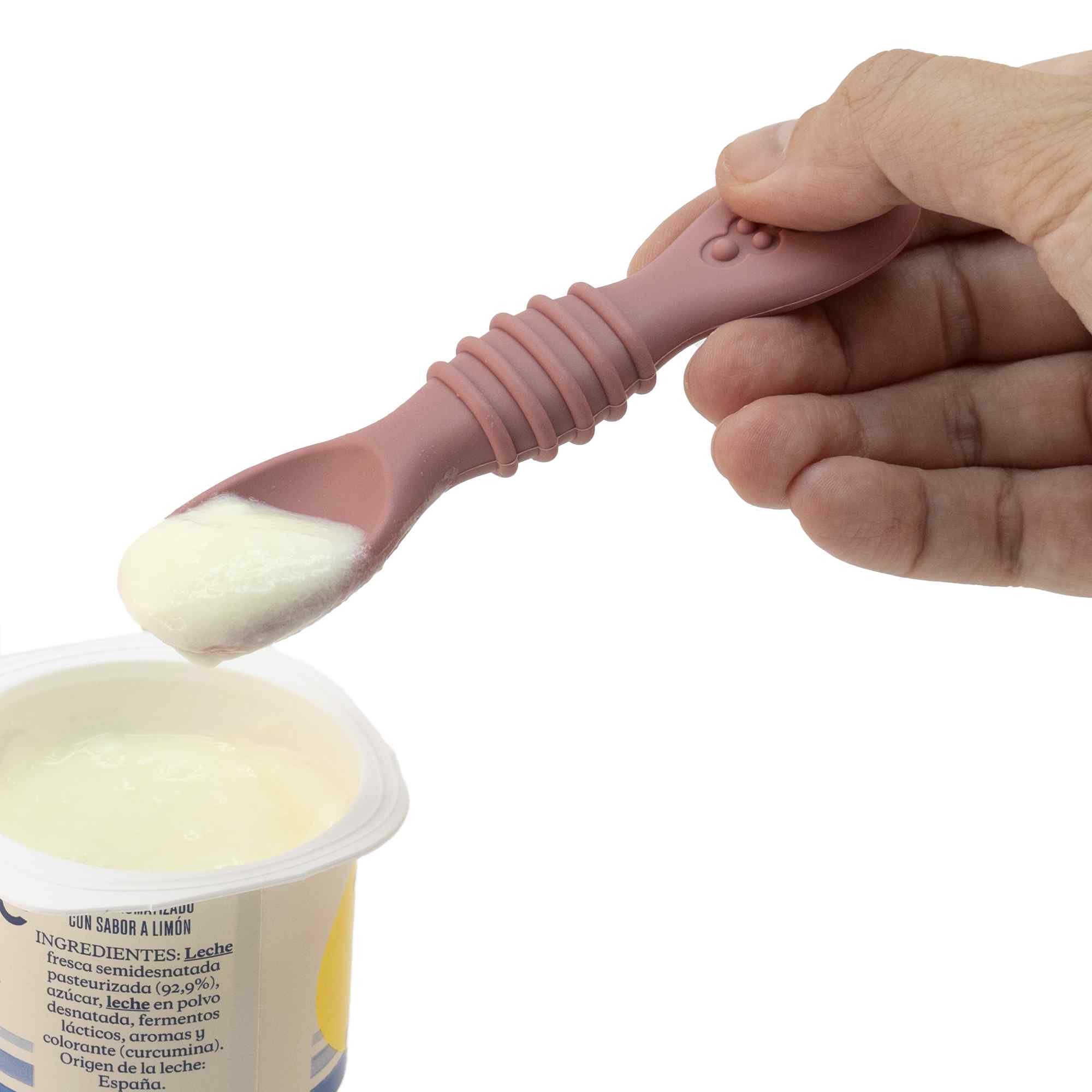 Cucharas para bebe silicona Rosa - imagen 5
