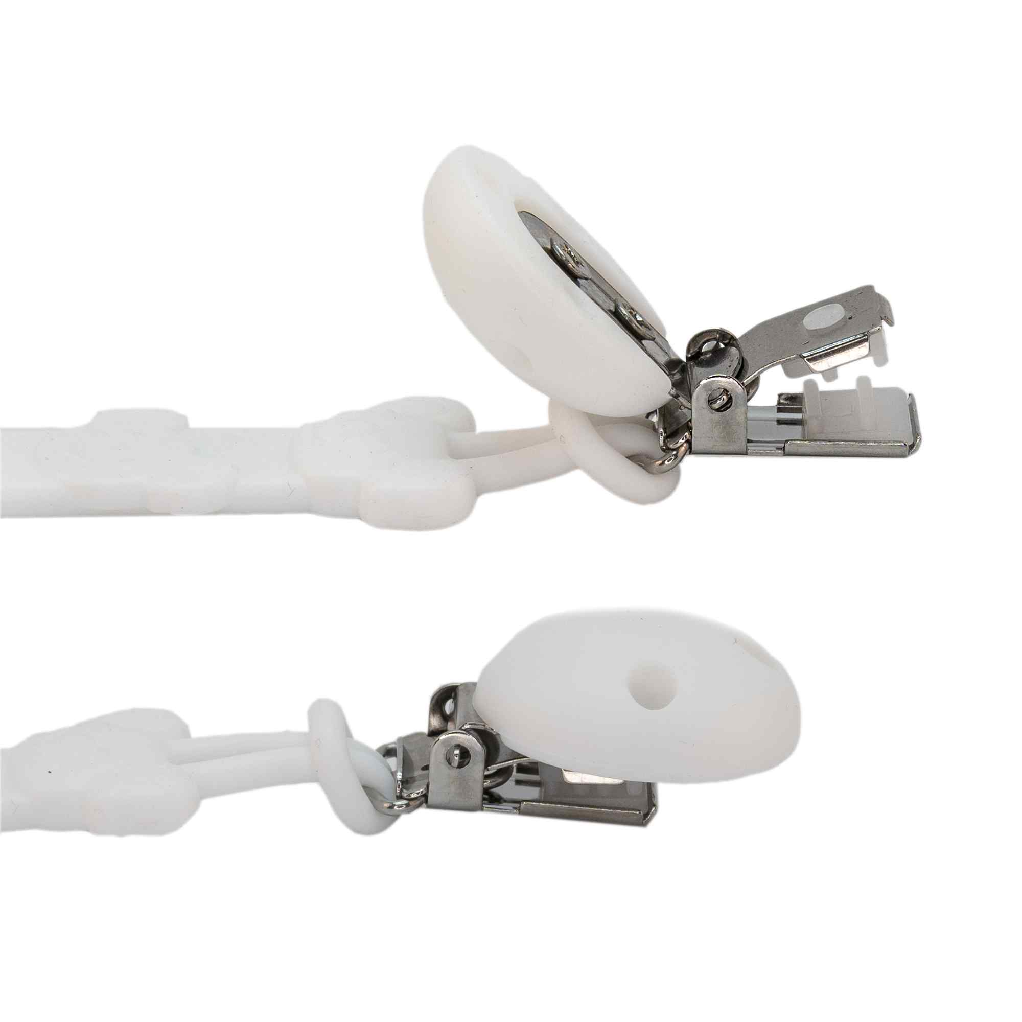 Cadena sujeta chupete silicona diseño koala blanco - imagen 4