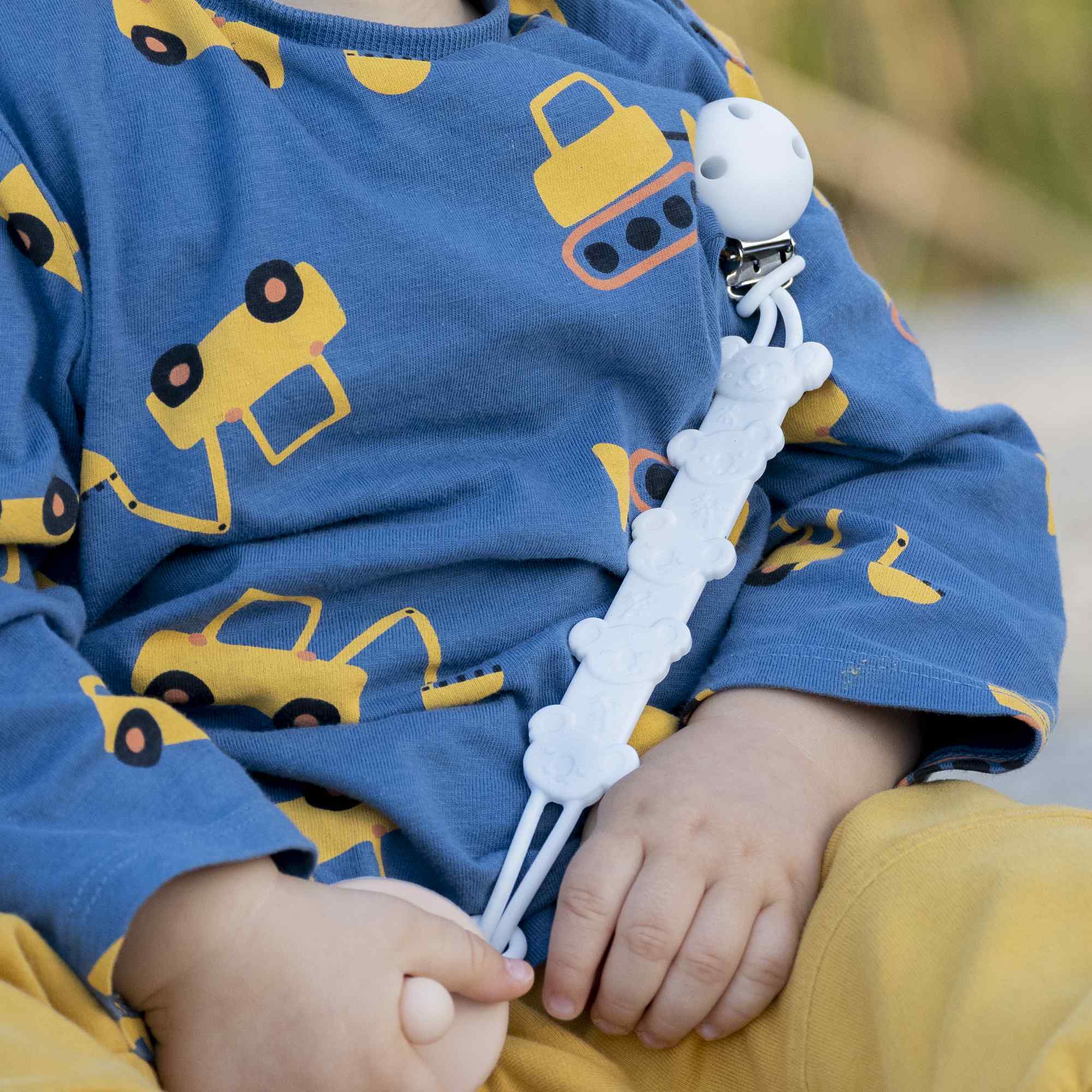 Cadena sujeta chupete silicona diseño koala blanco - imagen 6