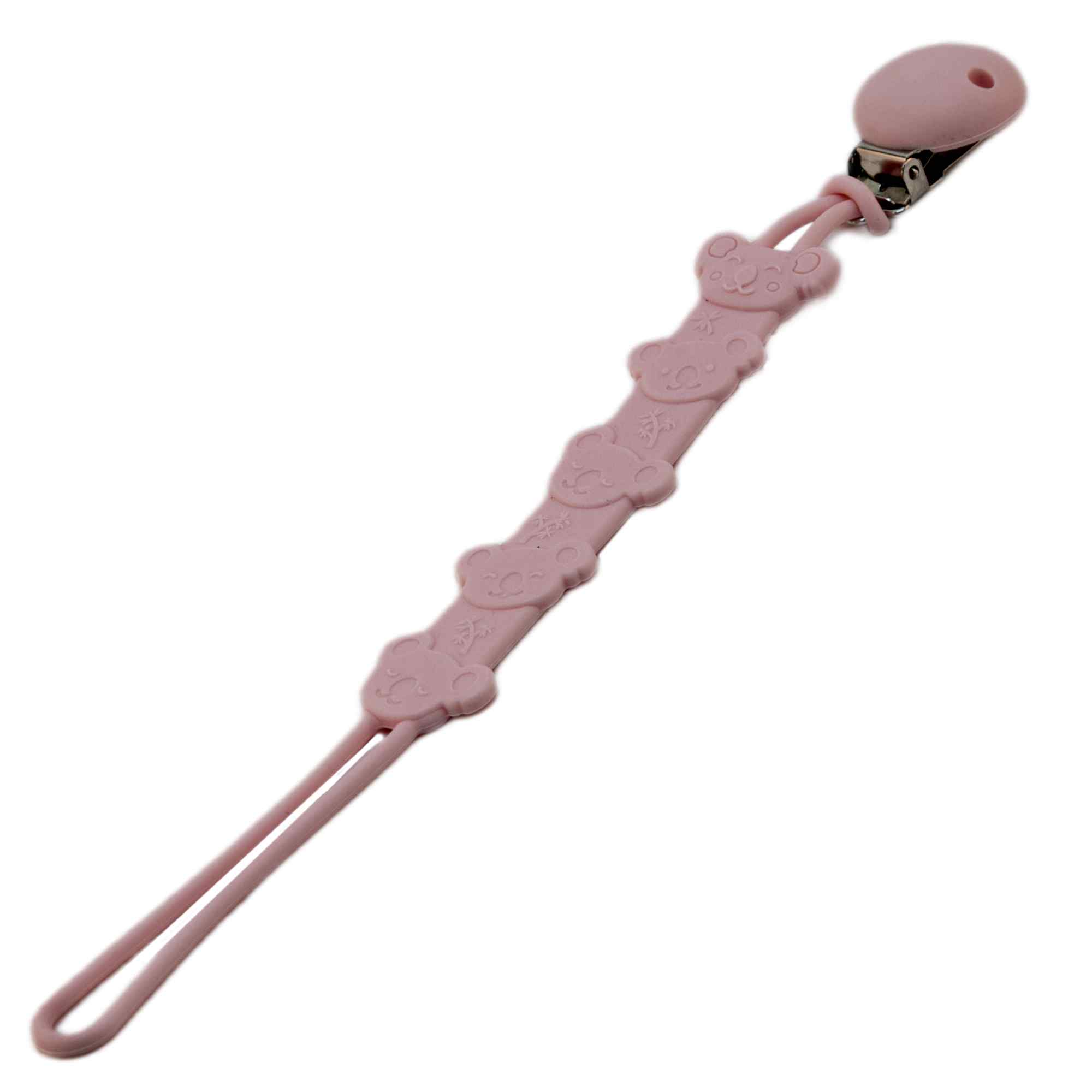 Cadena sujeta chupete silicona diseño koala Rosa