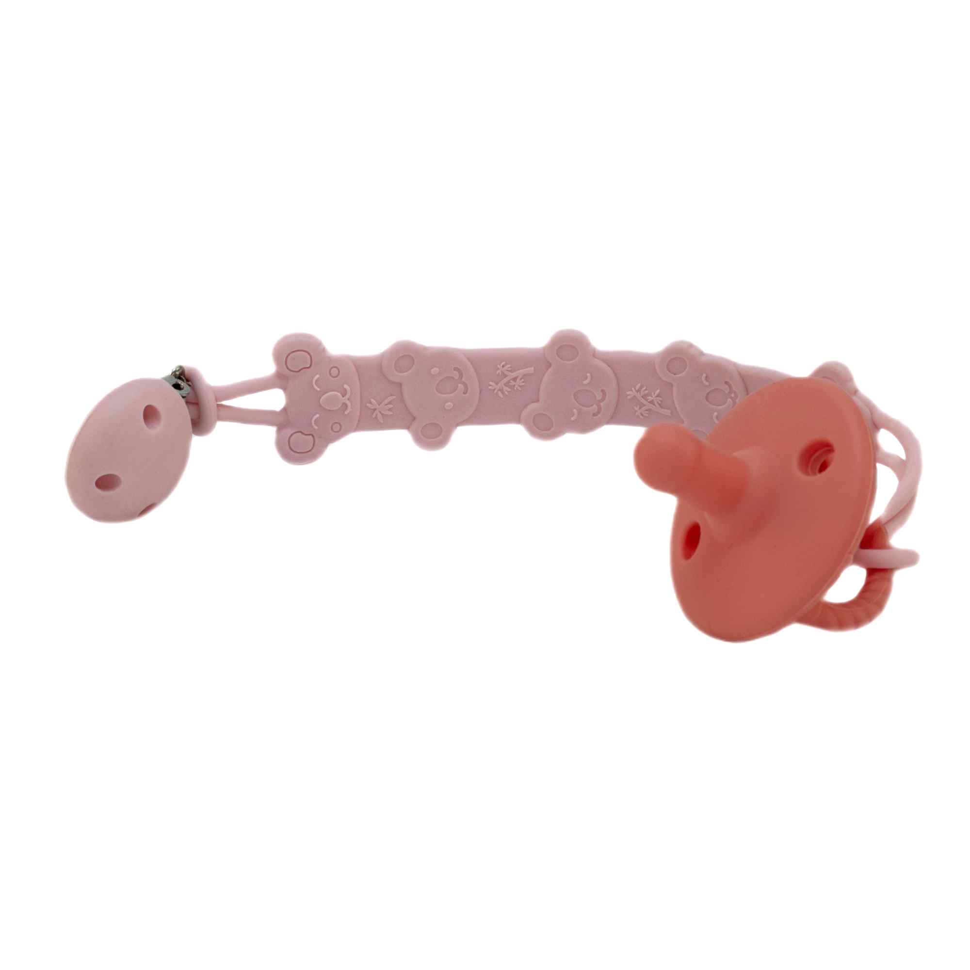 Cadena sujeta chupete silicona diseño koala Rosa - imagen 5