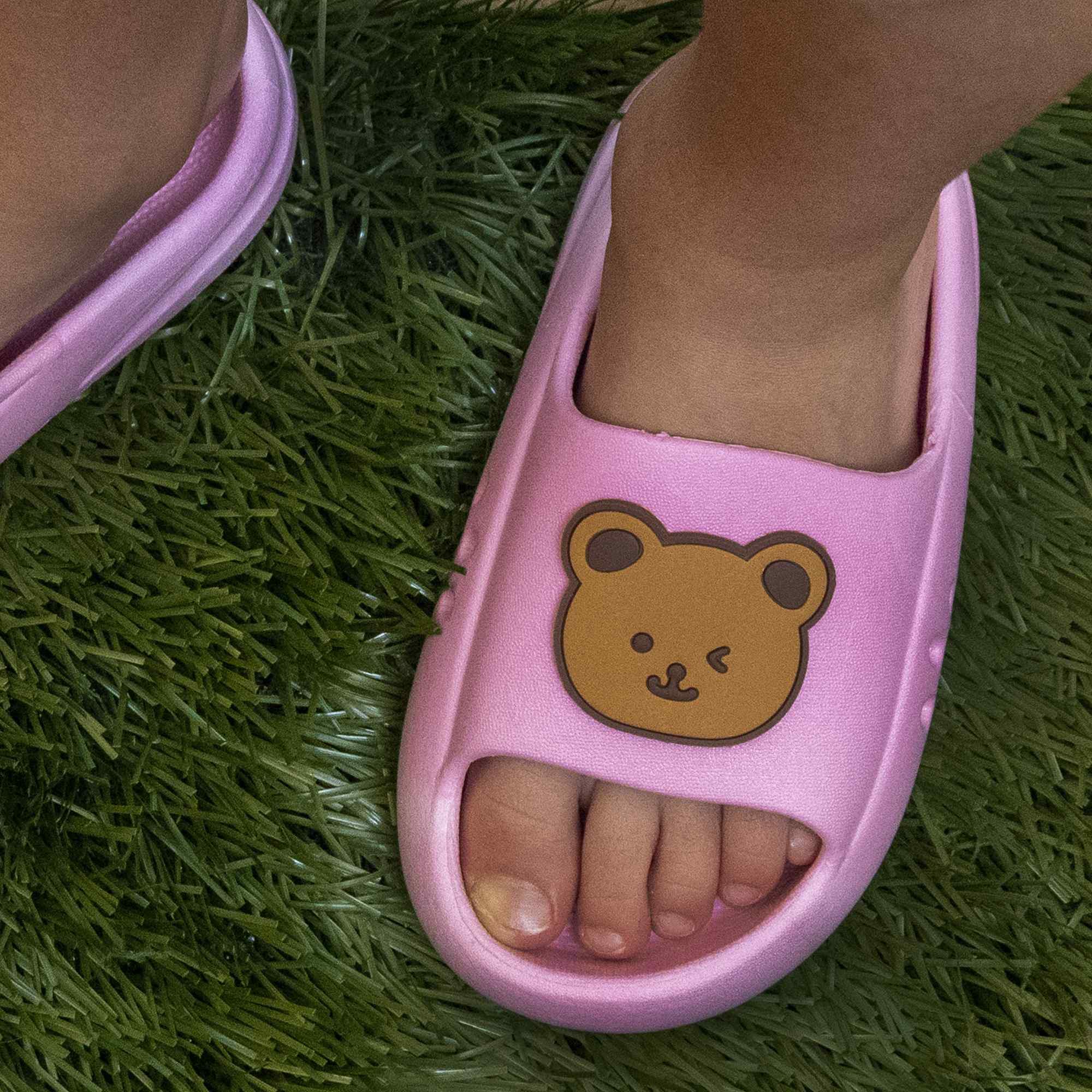 Chanclas antideslizantes diseño oso rosa 16 cm talla 24-25 - imagen 6