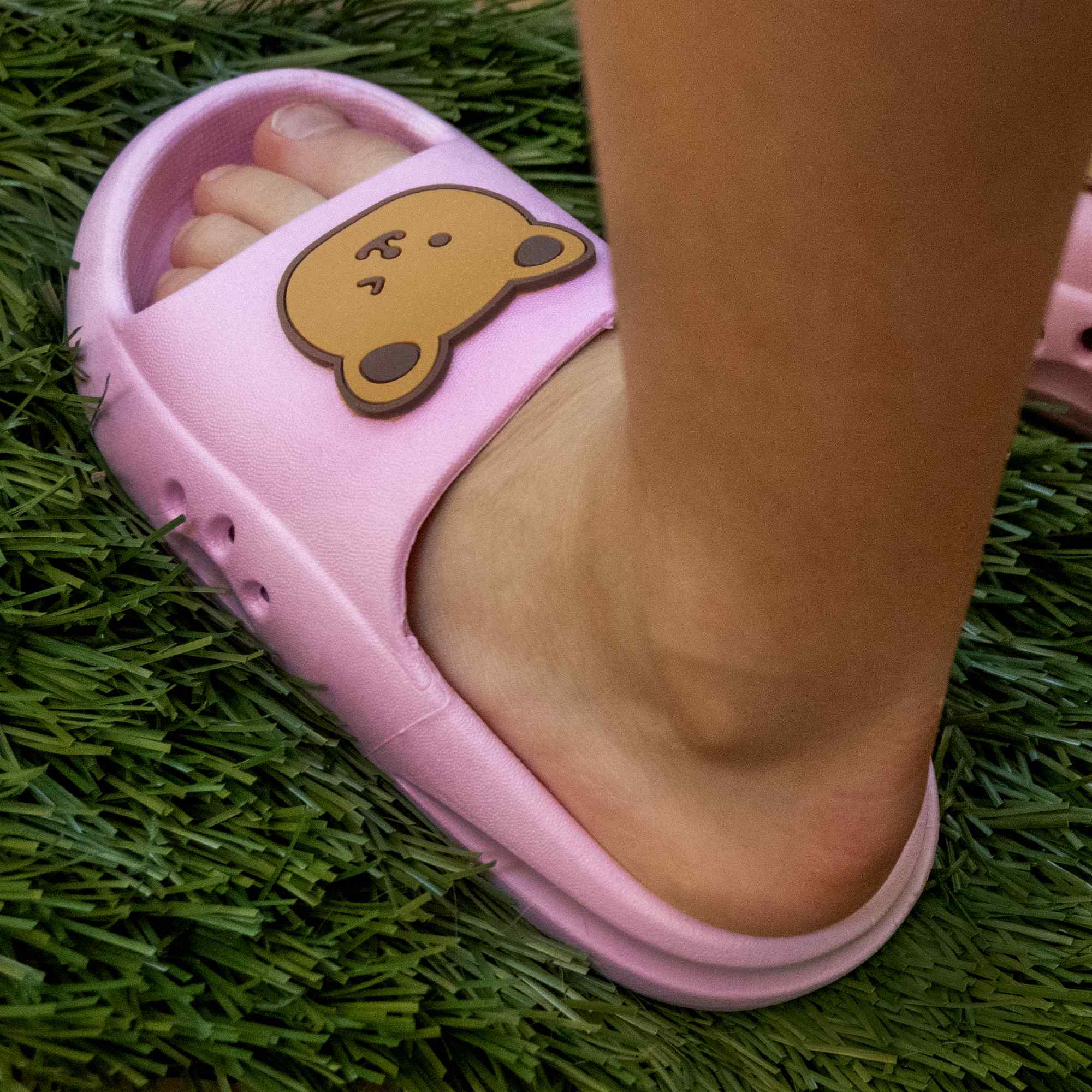 Chanclas antideslizantes diseño oso rosa 19 cm talla 30-31 - imagen 7