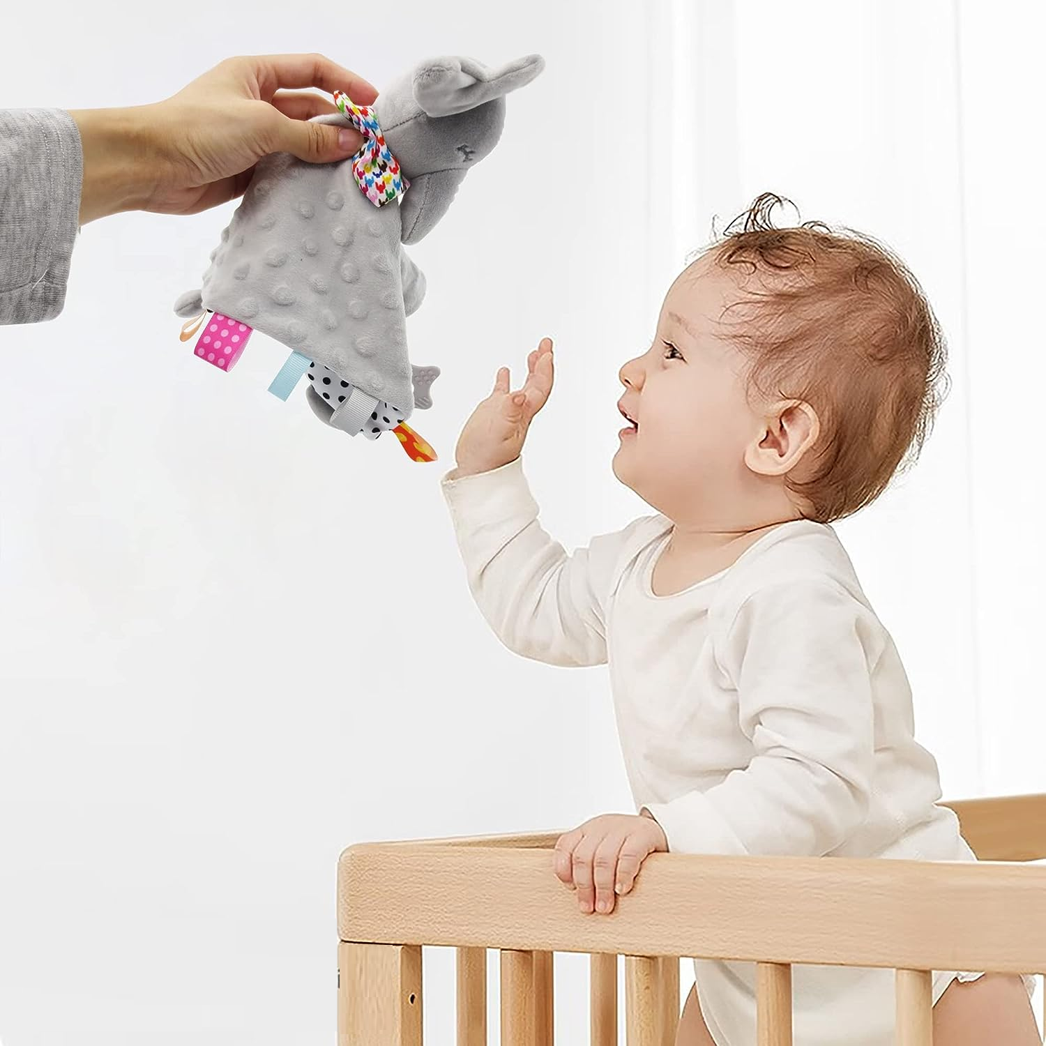 DouDou Mantita de apego bebé diseño Elefante gris - imagen 2