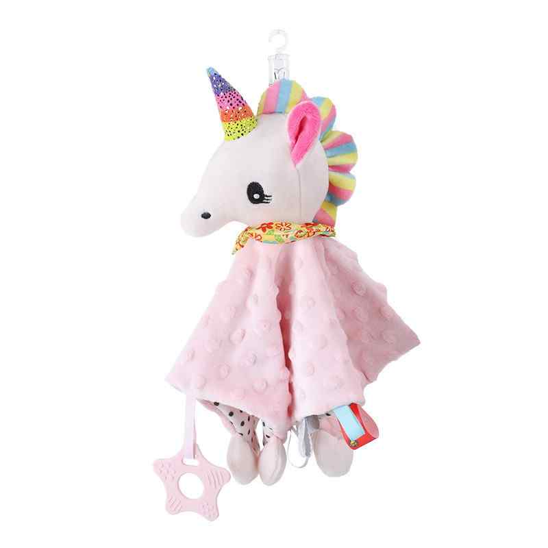 DouDou Mantita de apego bebé diseño Unicornio Rosa - imagen 1