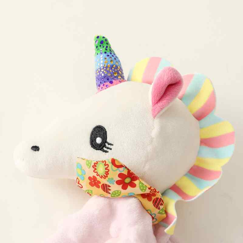 DouDou Mantita de apego bebé diseño Unicornio Rosa - imagen 3