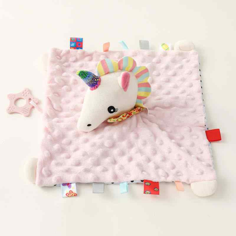DouDou Mantita de apego bebé diseño Unicornio Rosa - imagen 5