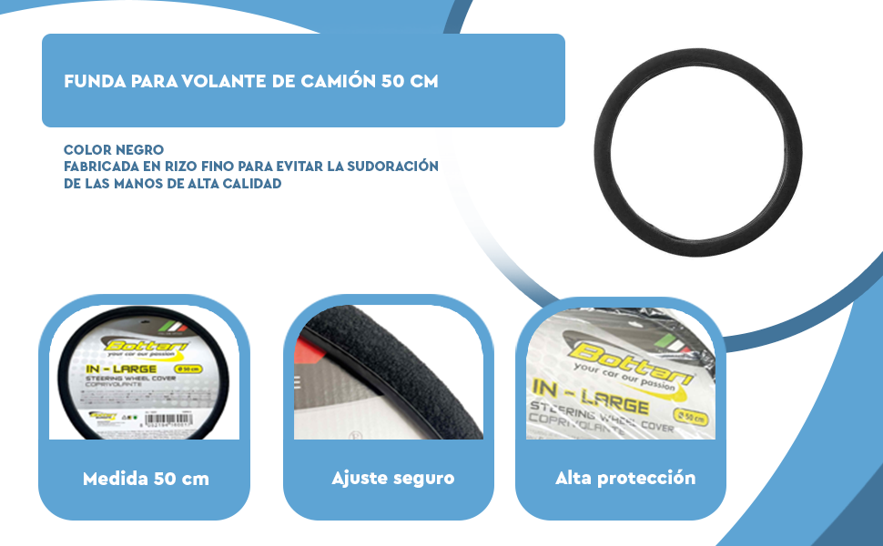 Banner - Funda para volante caucho 50 cm para Camiones