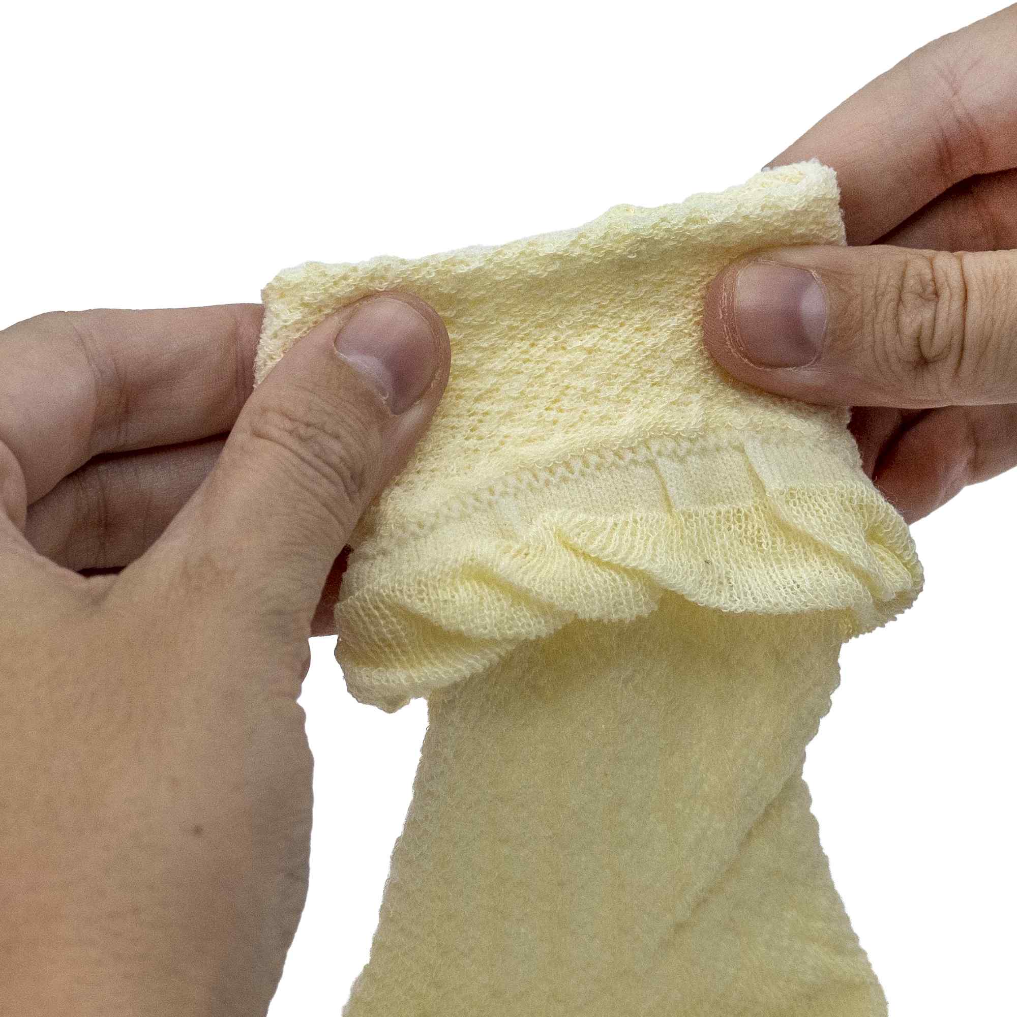 Calcetines altos de algodón con lazo para niños hasta 3 años amarillo - imagen 3
