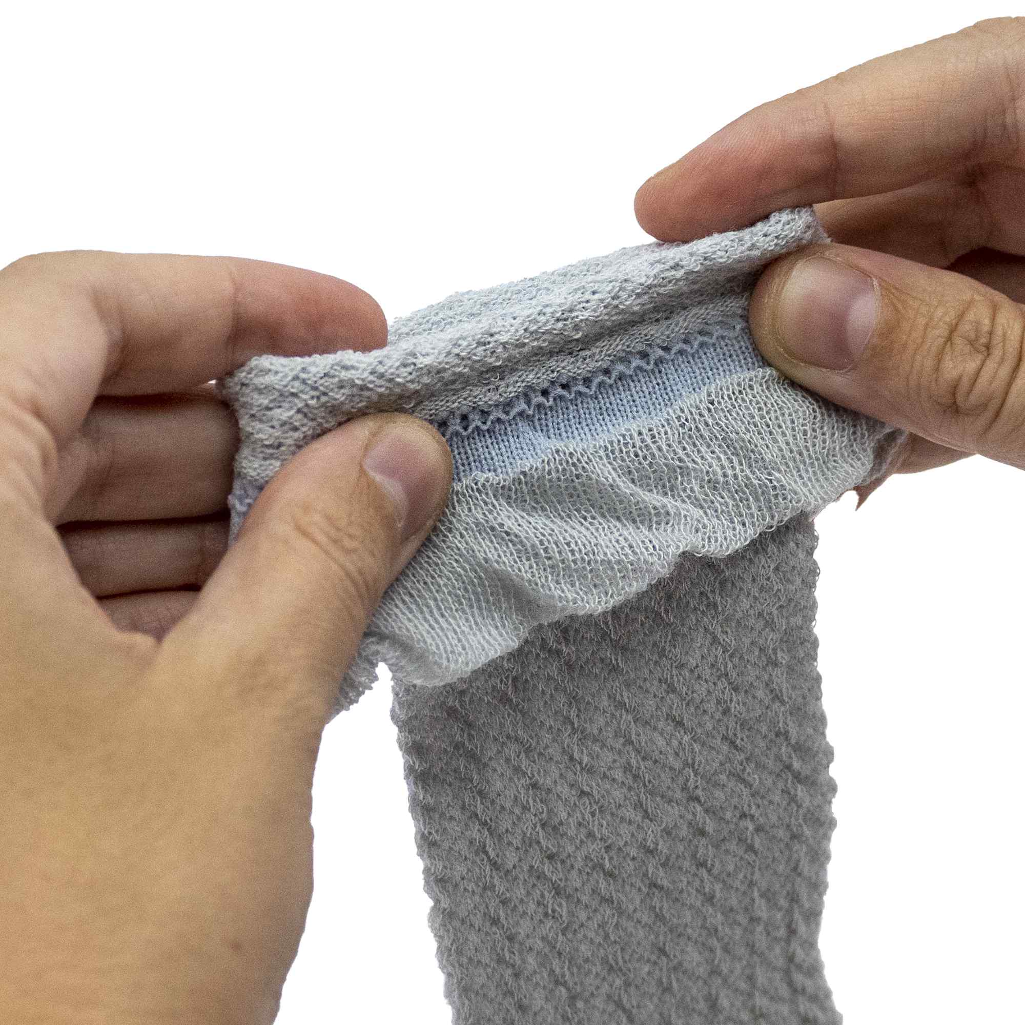 Calcetines altos de algodón con lazo para niños hasta 3 años grises - imagen 3