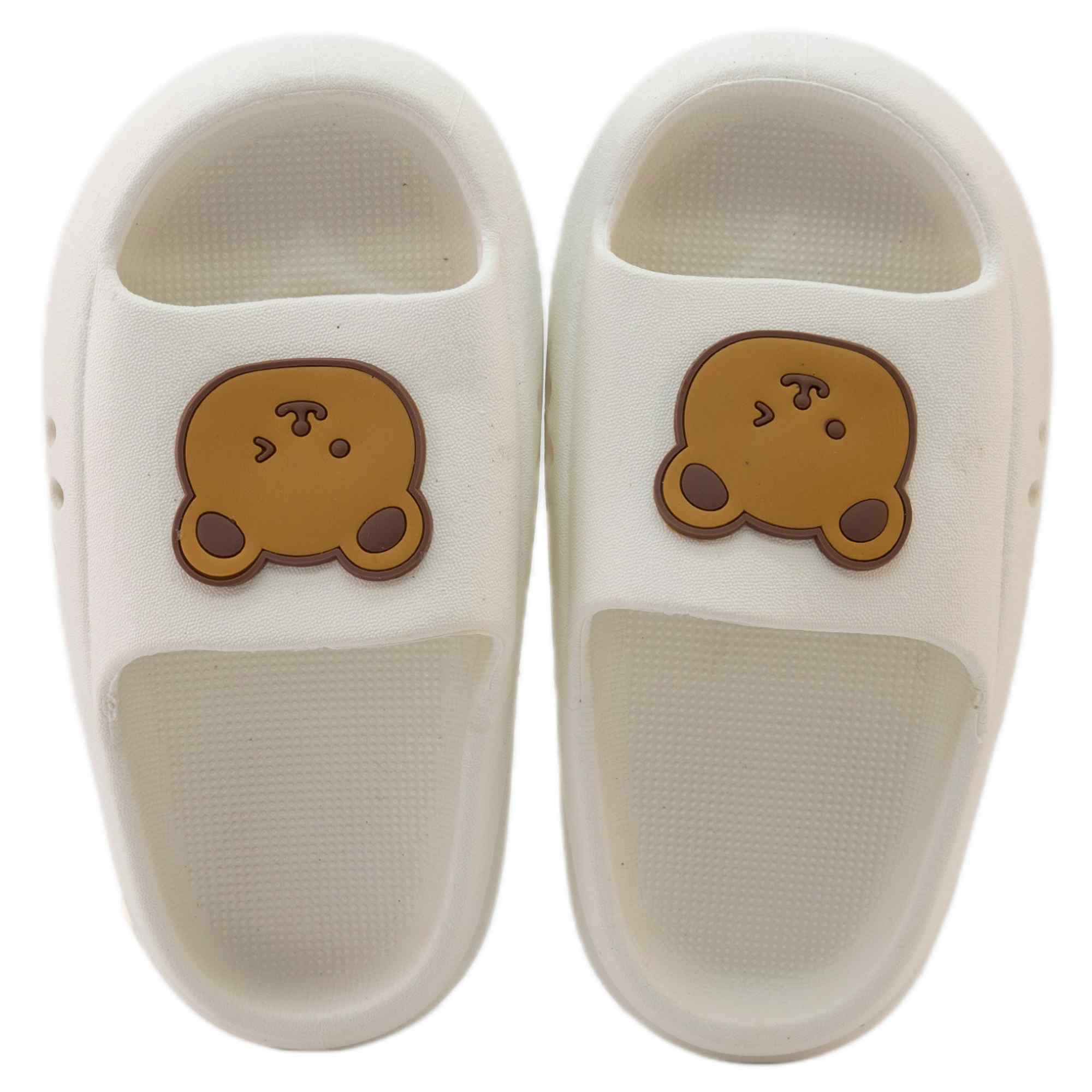 Chanclas antideslizantes diseño oso blancas 17 cm talla 26-27 - imagen 2