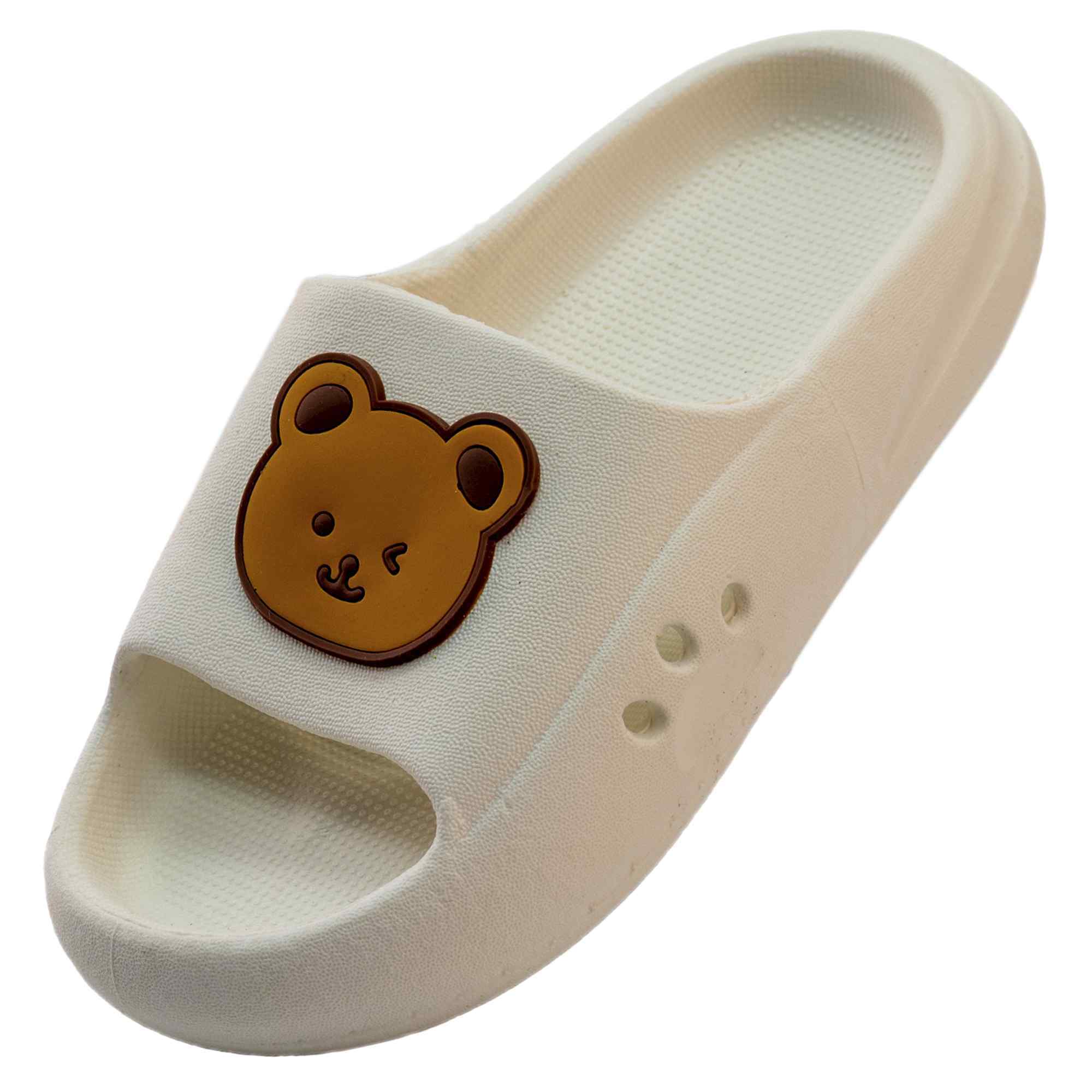 Chanclas antideslizantes diseño oso blancas 17 cm talla 26-27 - imagen 4