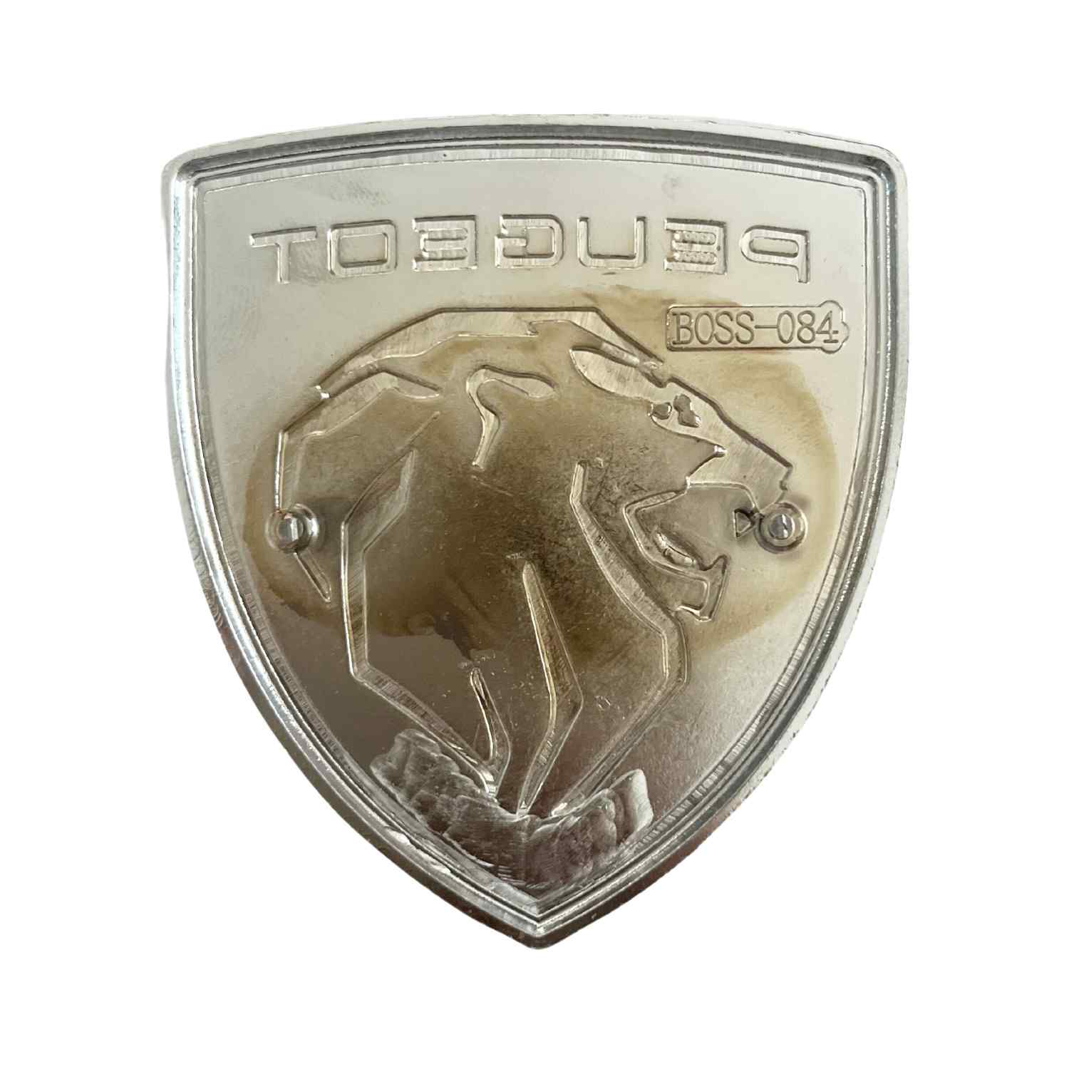 Emblema adhesivo compatible con Peugeot negro nuevo diseño rojo - imagen 3
