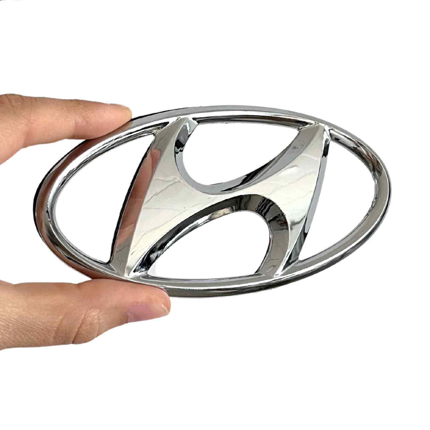 Emblema adhesivo maletero compatible con Hyundai 115 mm x 55mm - imagen 2