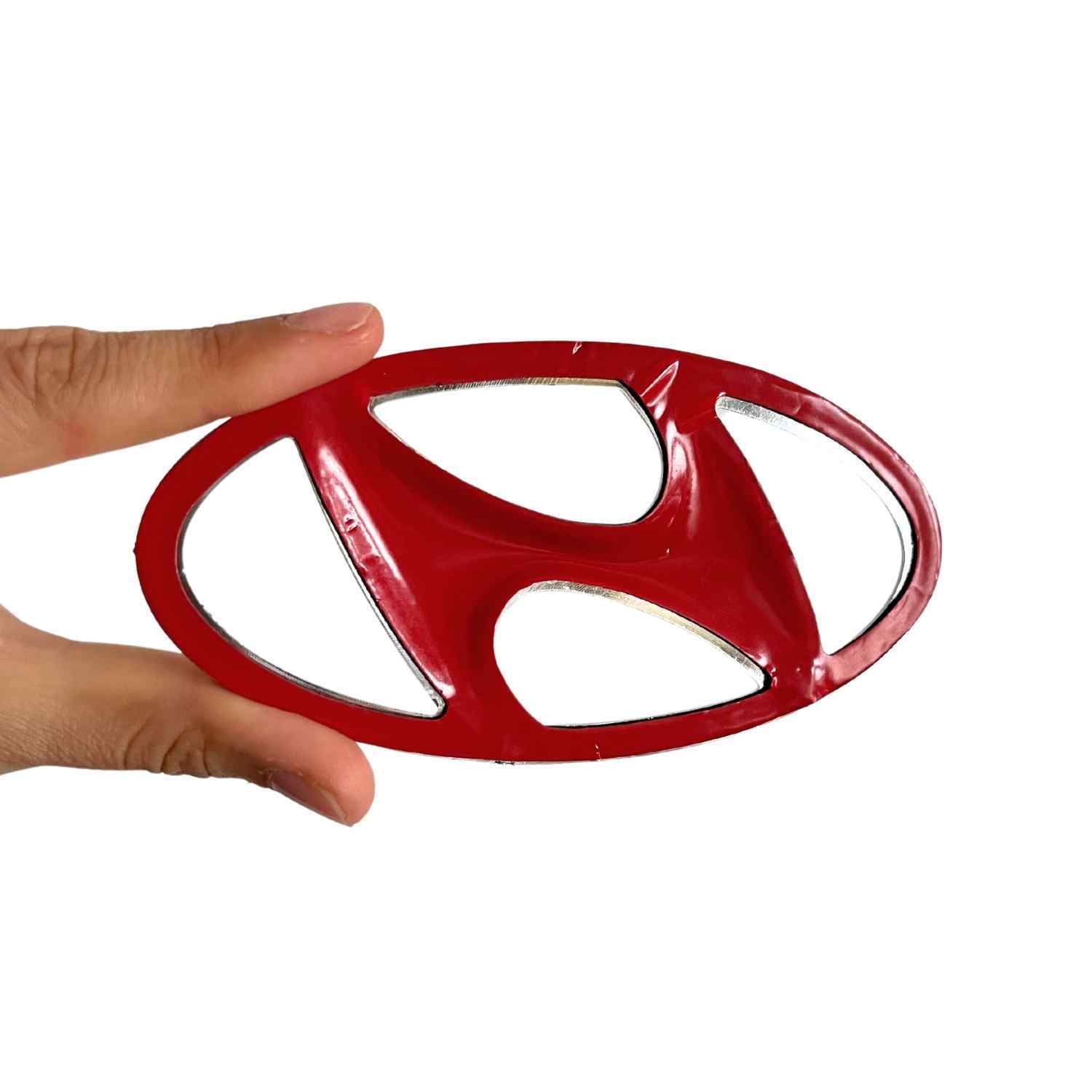 Emblema adhesivo maletero compatible con Hyundai 115 mm x 55mm - imagen 3