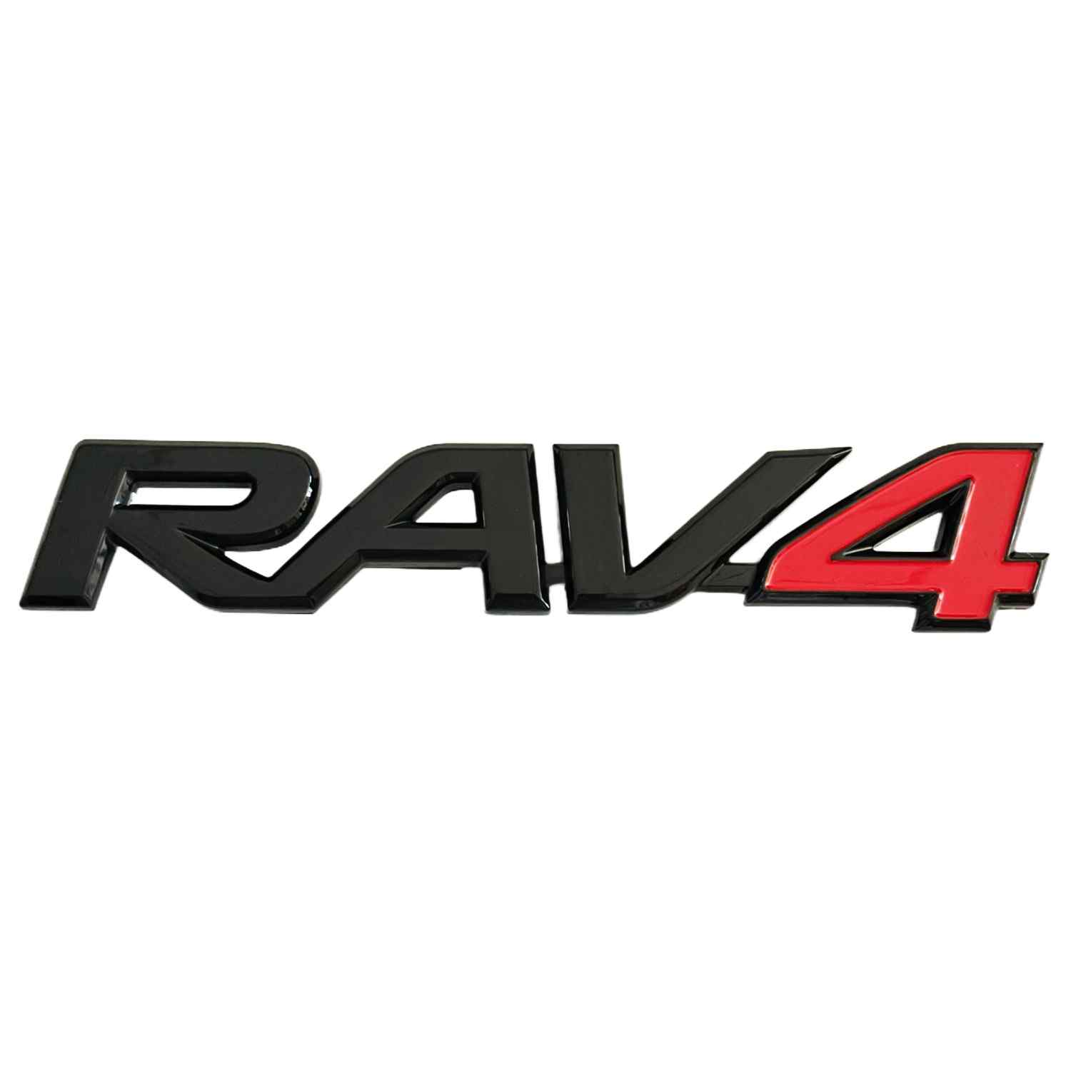 Emblema RAV4 para trasero compatible con Toyota Negro rojo - imagen 1