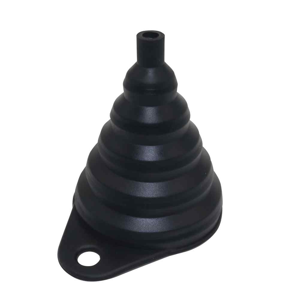 Embudo de silicona universal para líquidos de automóvil negro - imagen 2