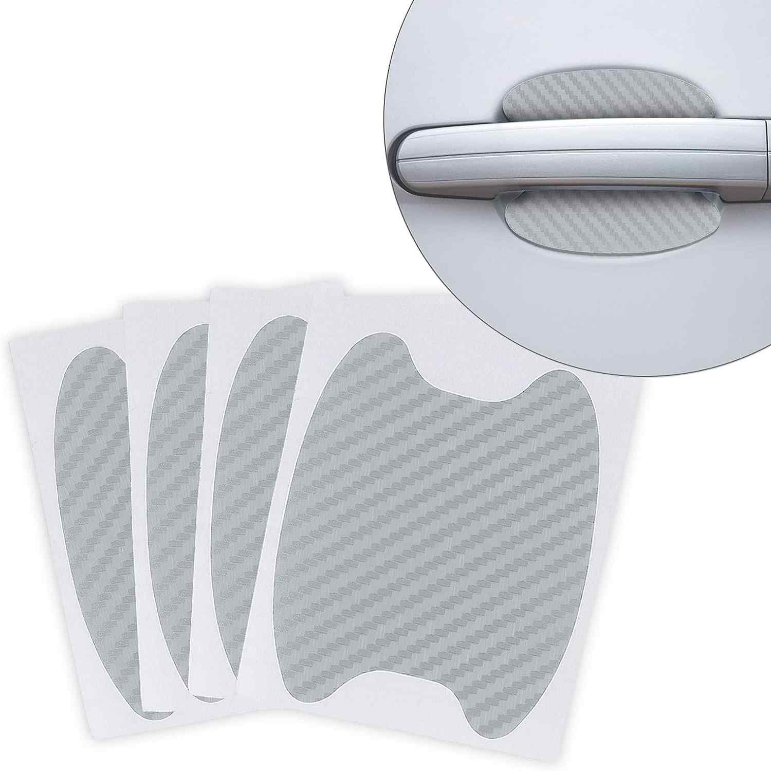 Adhesivos Protectores para Manilla de Coche 4 unidades plateado - imagen 1