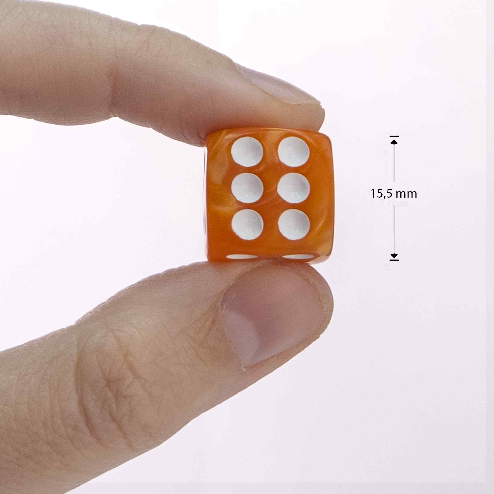 Dados 6 caras de 5 Colores perla Esquina Redondeados con Bolsa de Almacenamiento 50 unidades - imagen 3