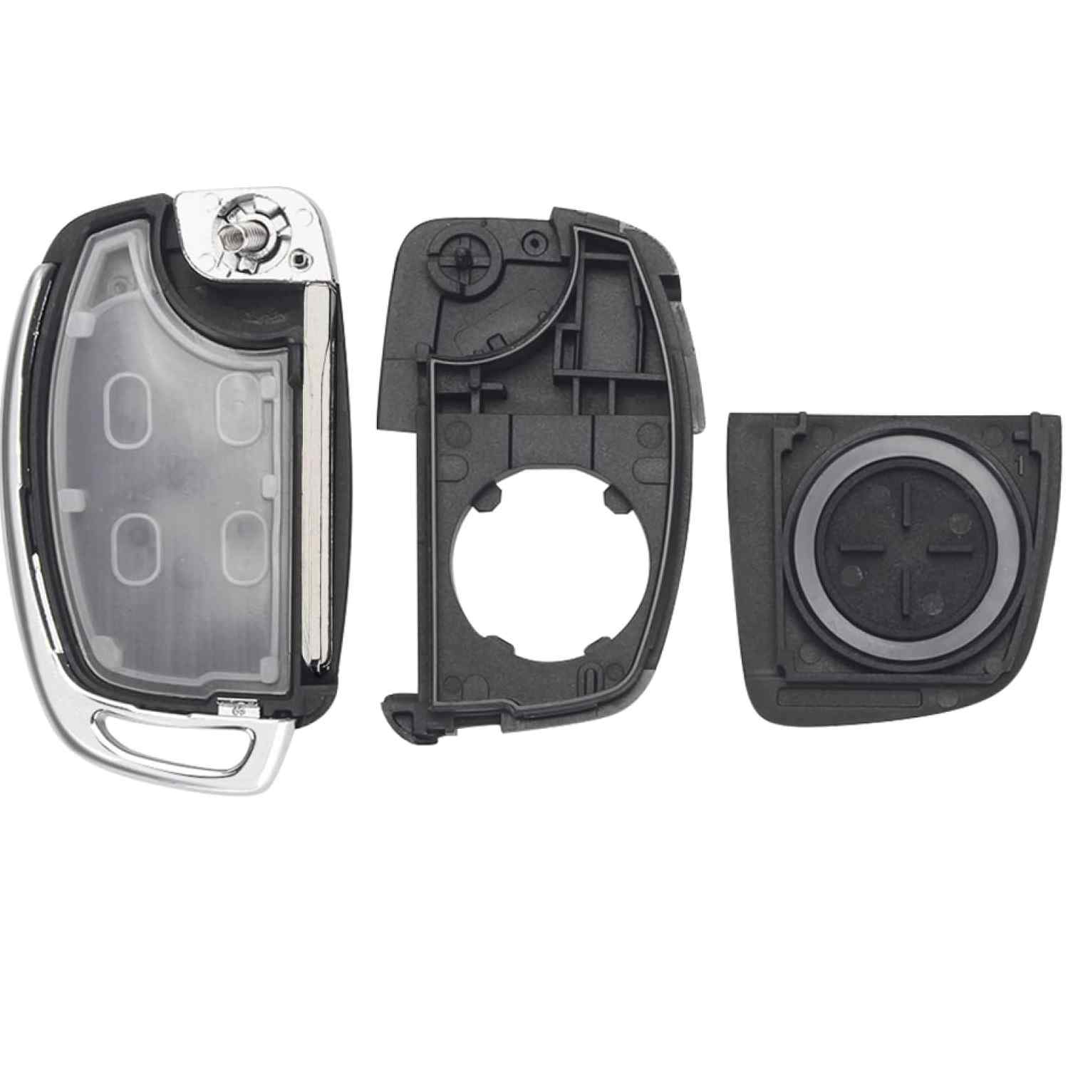 Carcasa mando llave coche 3 botones compatible con Hyundai - imagen 5