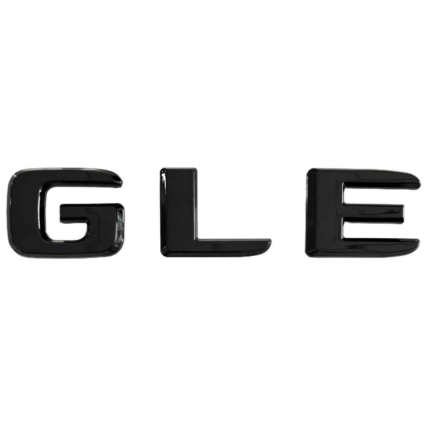 Emblema GLE adhesivo compatible con Mercedes Negro Brillo - imagen 1