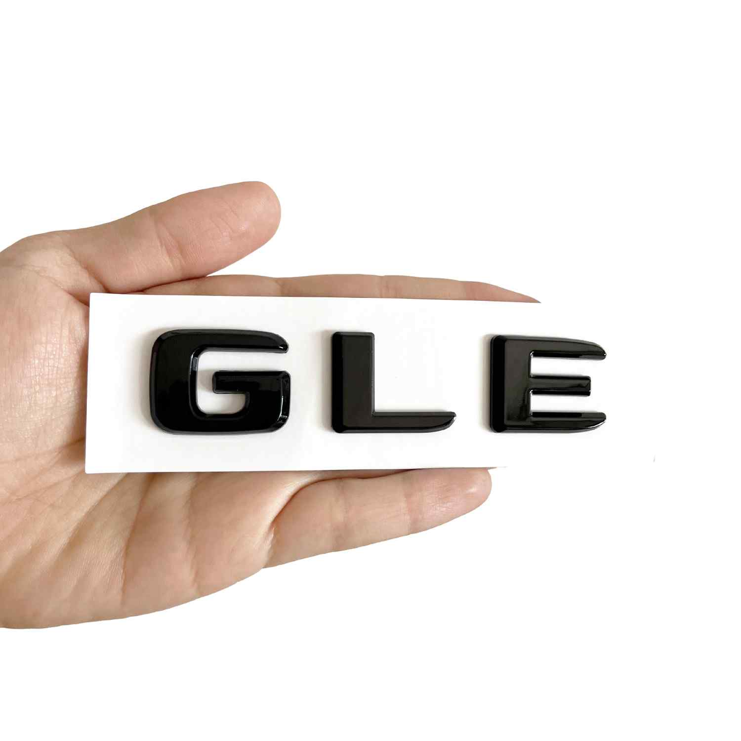 Emblema GLE adhesivo compatible con Mercedes Negro Brillo - imagen 3