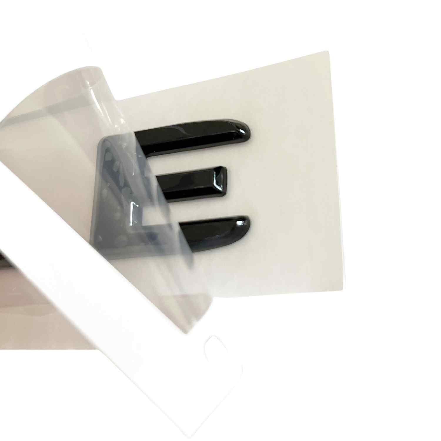 Emblema GLE adhesivo compatible con Mercedes Negro Brillo - imagen 5