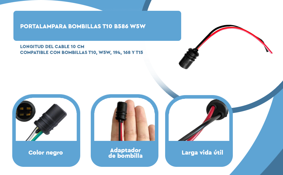 Banner - Portalampara bombillas T10 B586 W5W