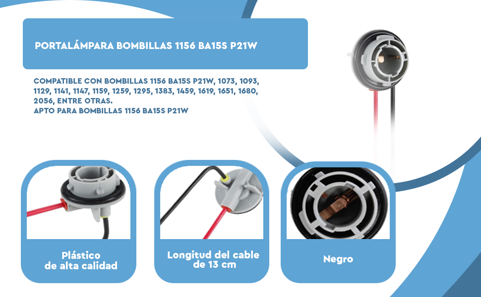 Banner - Portalampara bombillas 1156 BA15S P21W