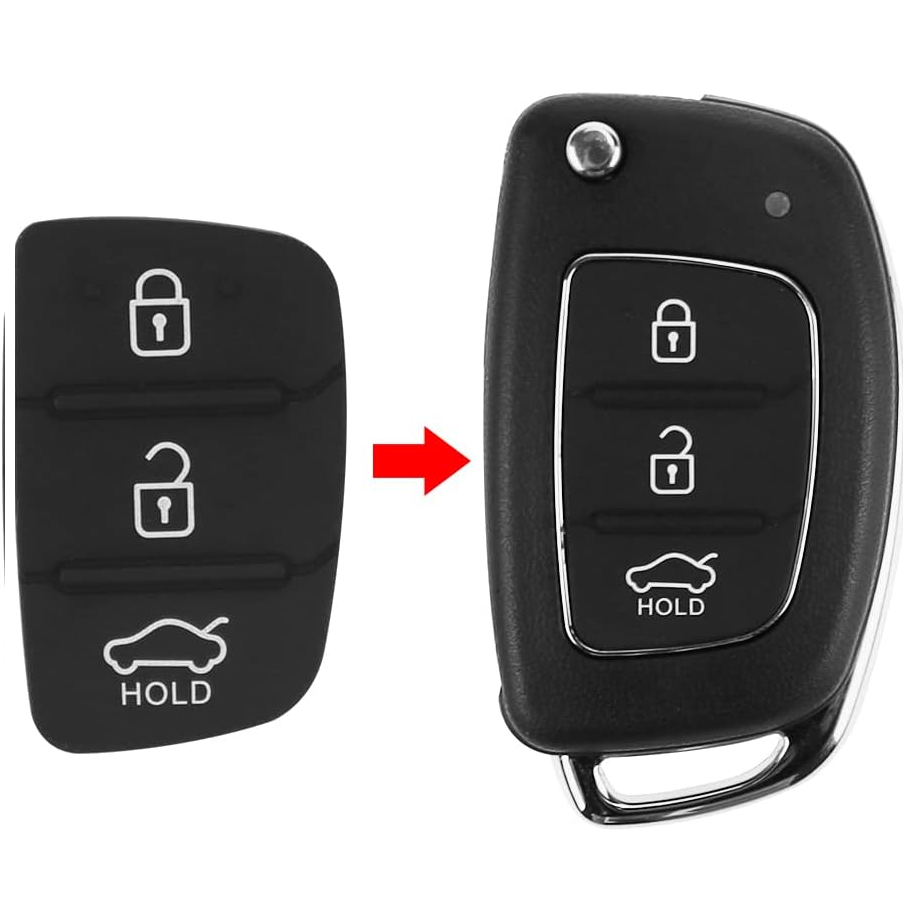 Botones de mando llave coche 3 botones compatible con Hyundai y Kia - imagen 1